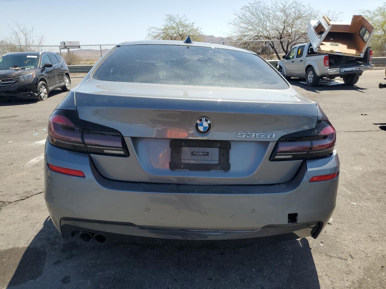 2014 Bmw 535 D Gray vin: WBAXA5C55ED001609