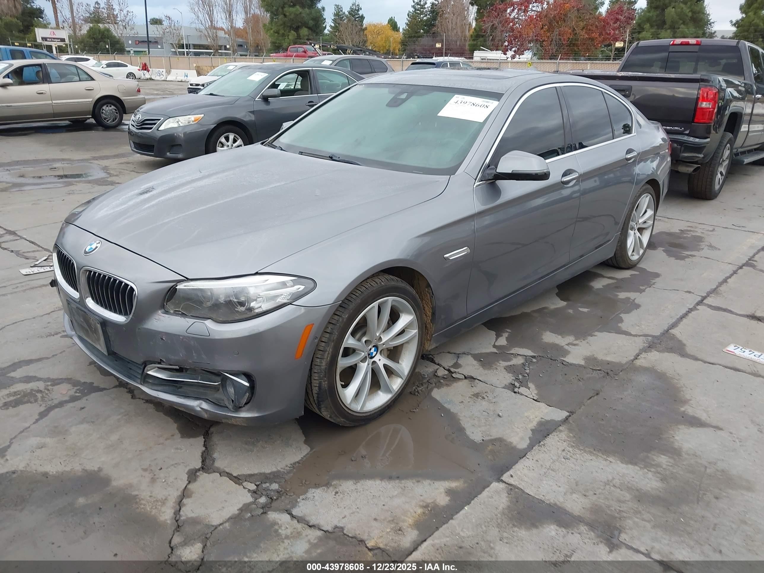 2015 Bmw 535d   Gray vin: WBAXA5C55FD691833