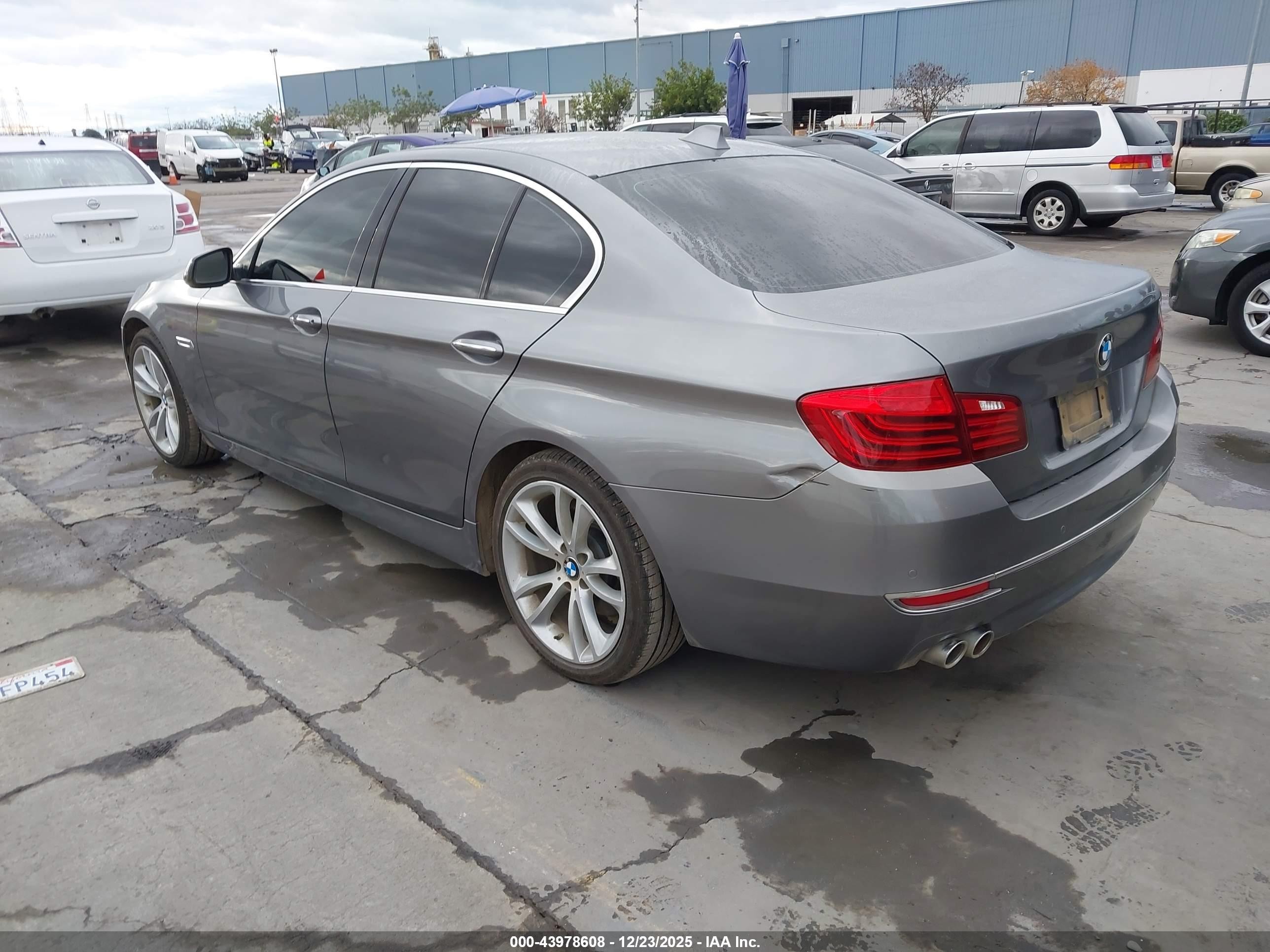 2015 Bmw 535d   Gray vin: WBAXA5C55FD691833