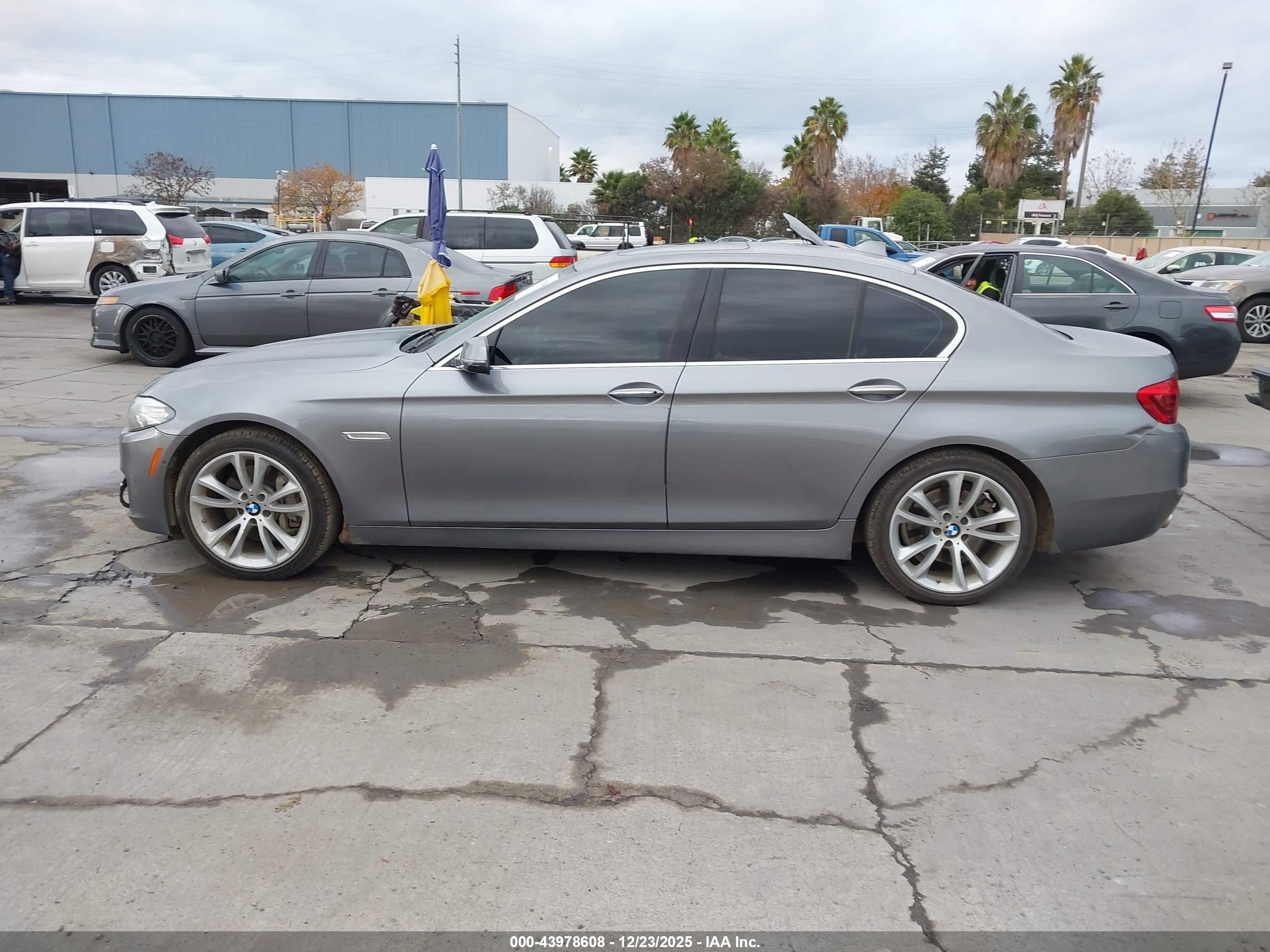2015 Bmw 535d   Gray vin: WBAXA5C55FD691833
