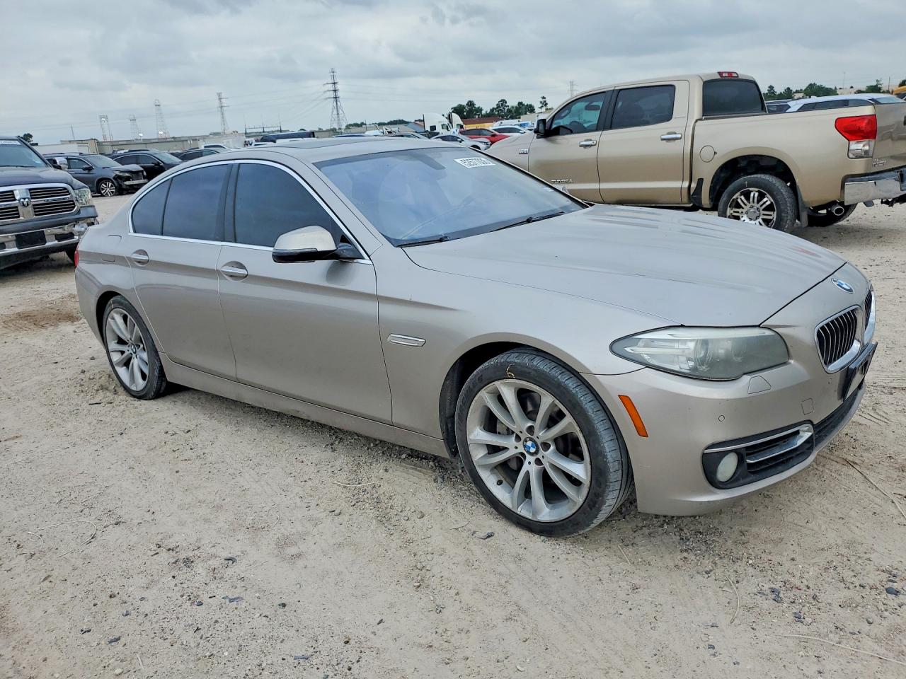 2014 Bmw 5 Series 535d Rwd Tan vin: WBAXA5C56ED689250