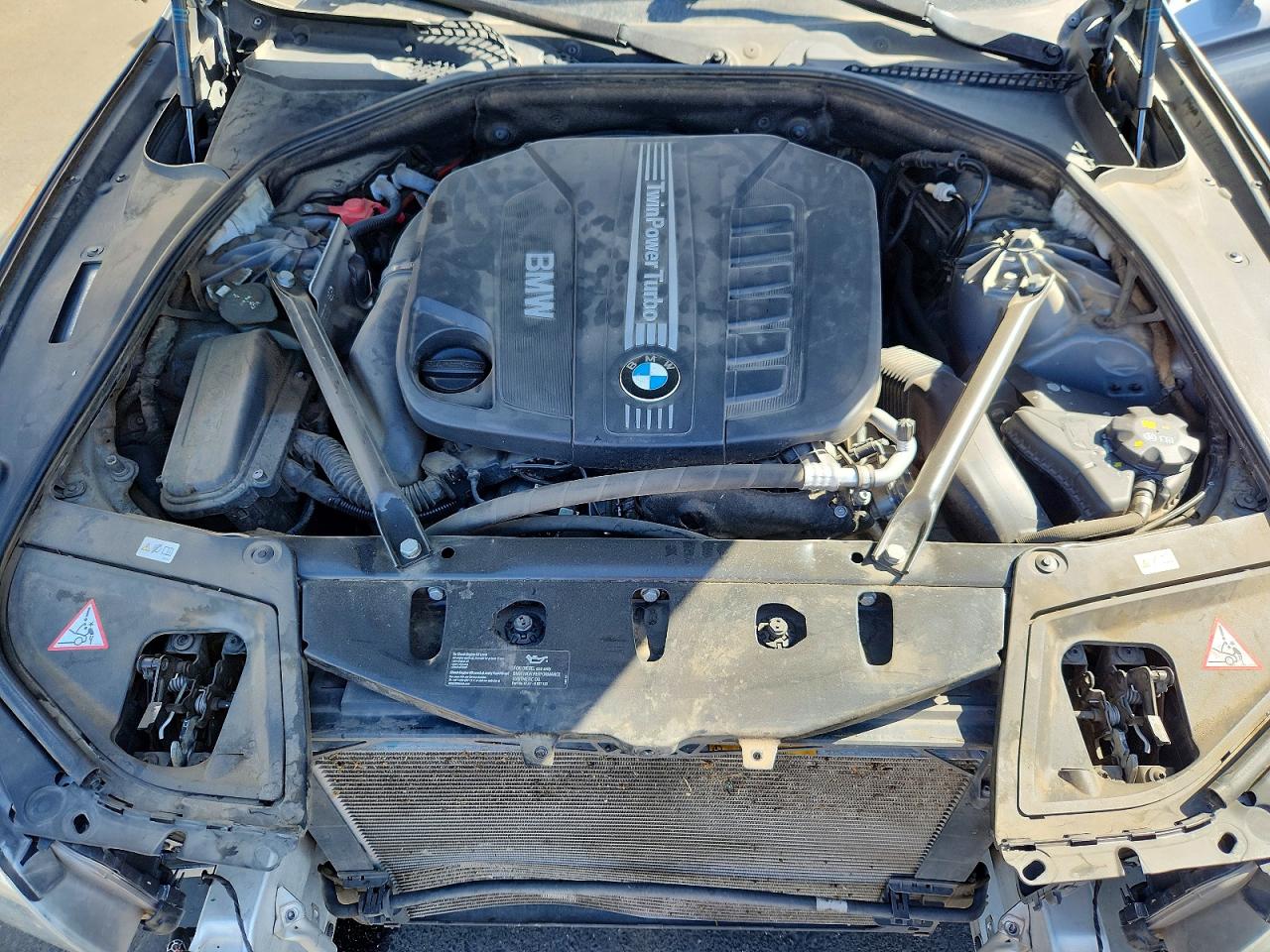 2014 Bmw 535 D Gray vin: WBAXA5C57ED690844