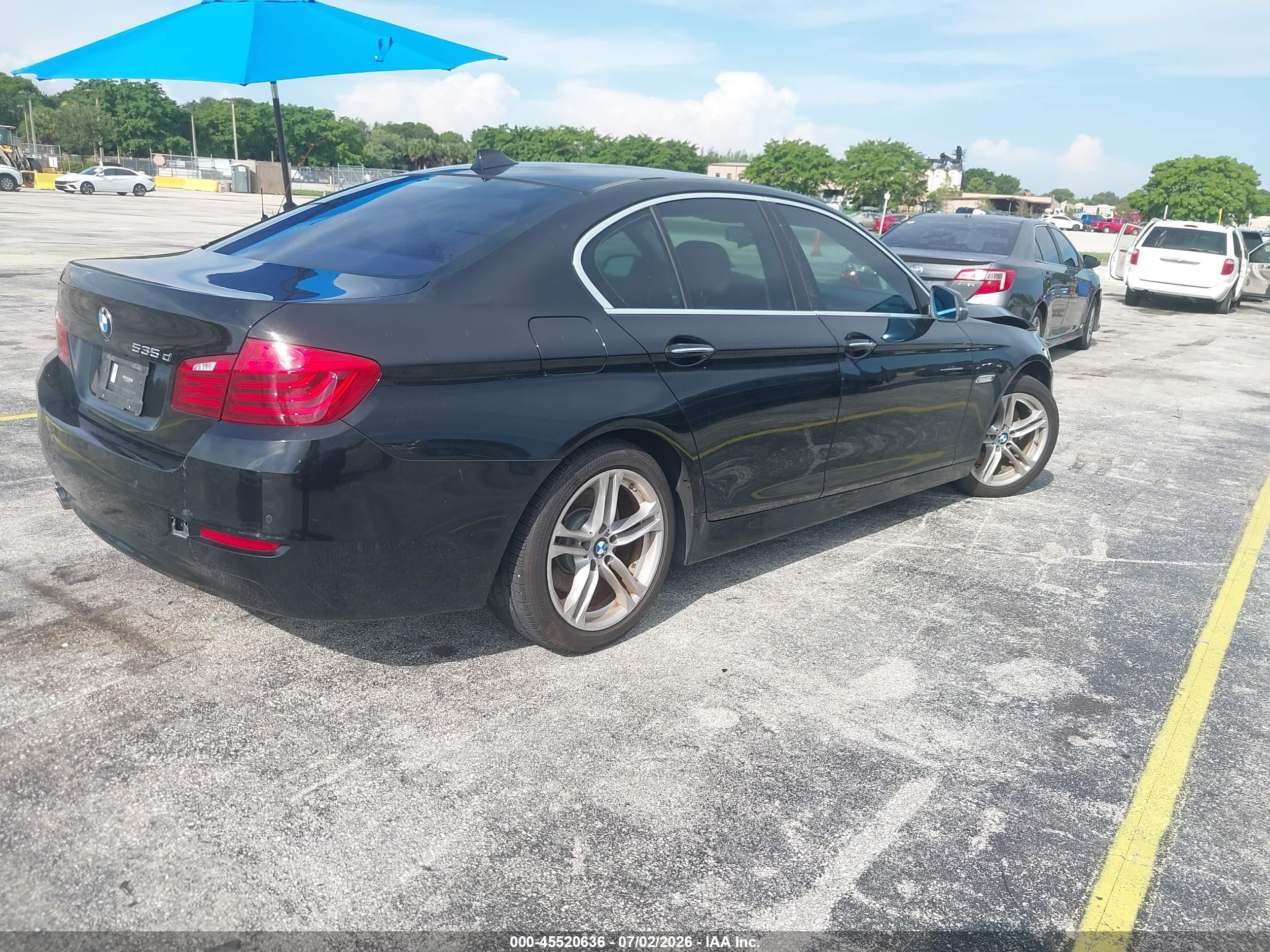 2014 Bmw 535d   Black vin: WBAXA5C59ED001712