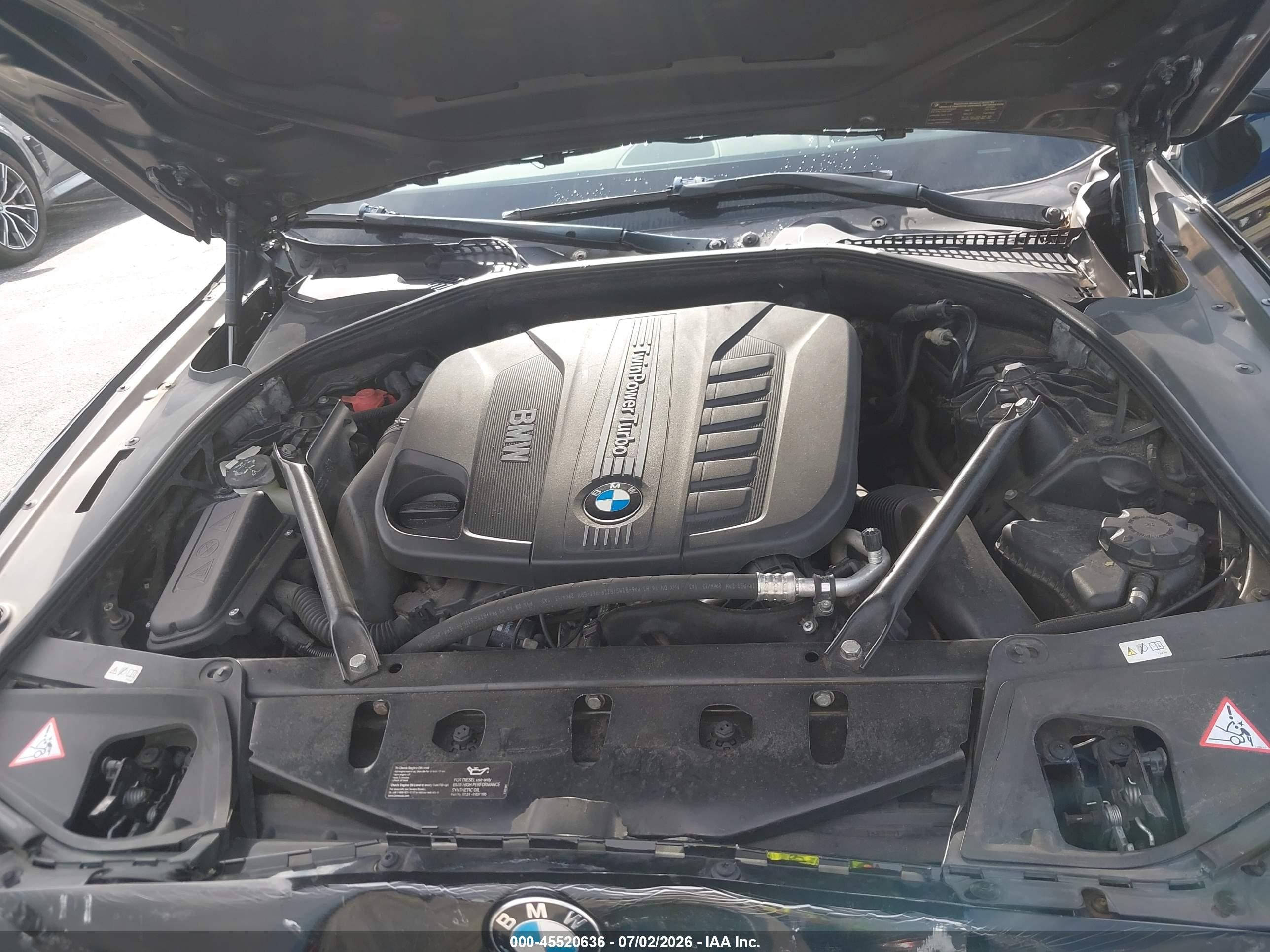 2014 Bmw 535d   Black vin: WBAXA5C59ED001712