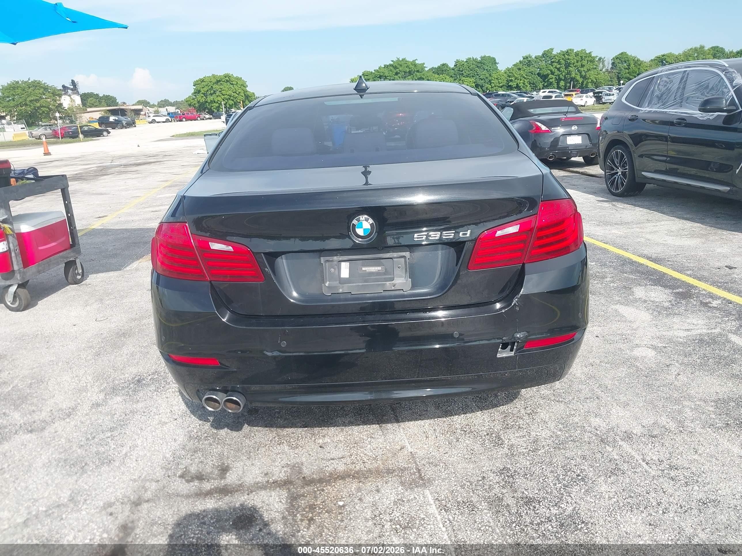 2014 Bmw 535d   Black vin: WBAXA5C59ED001712