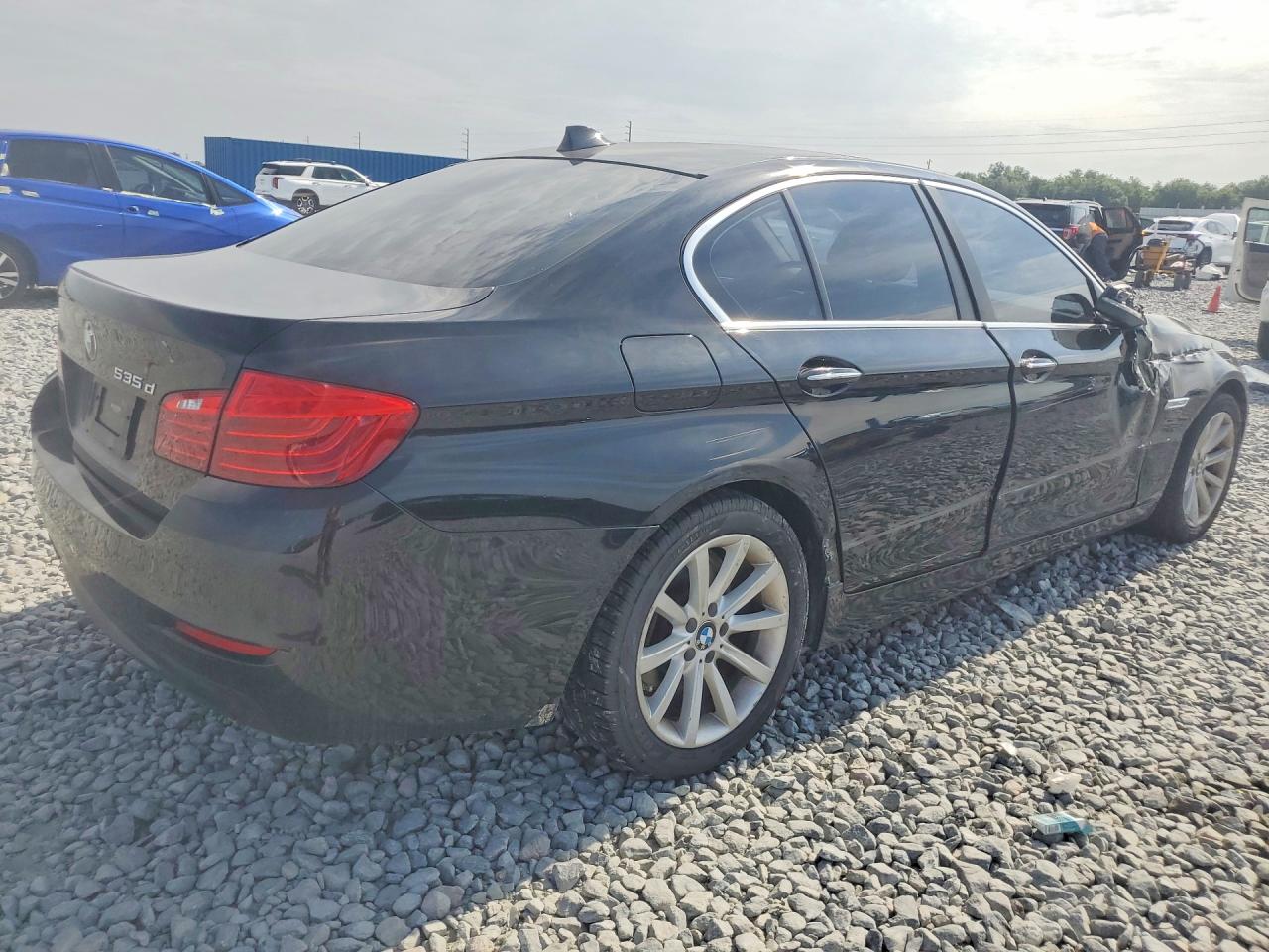 2014 Bmw 535 D Black vin: WBAXA5C59ED689078