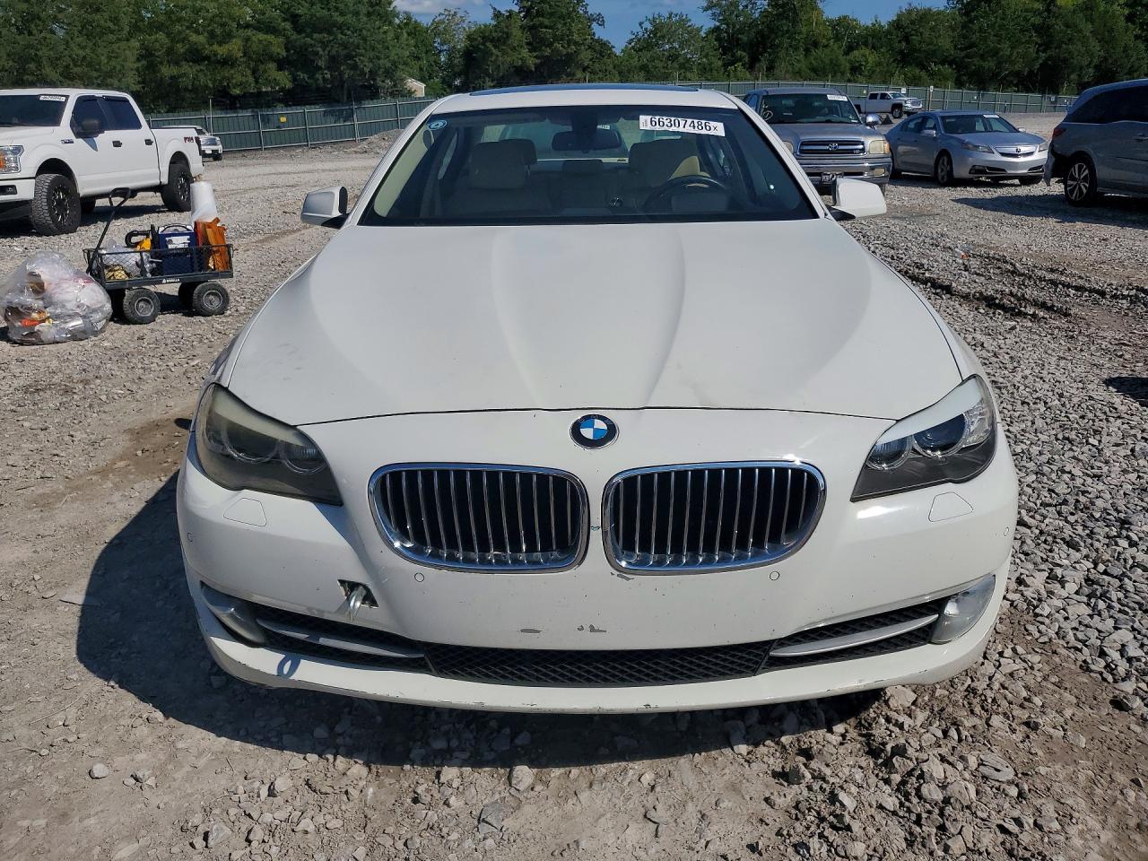 2013 Bmw 528 I White vin: WBAXG5C50DD231636