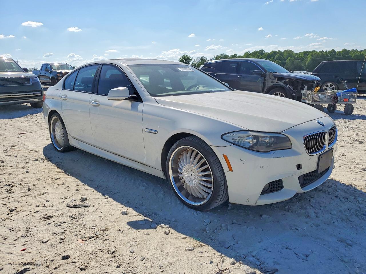 2013 Bmw 528 I White vin: WBAXG5C50DDY37955