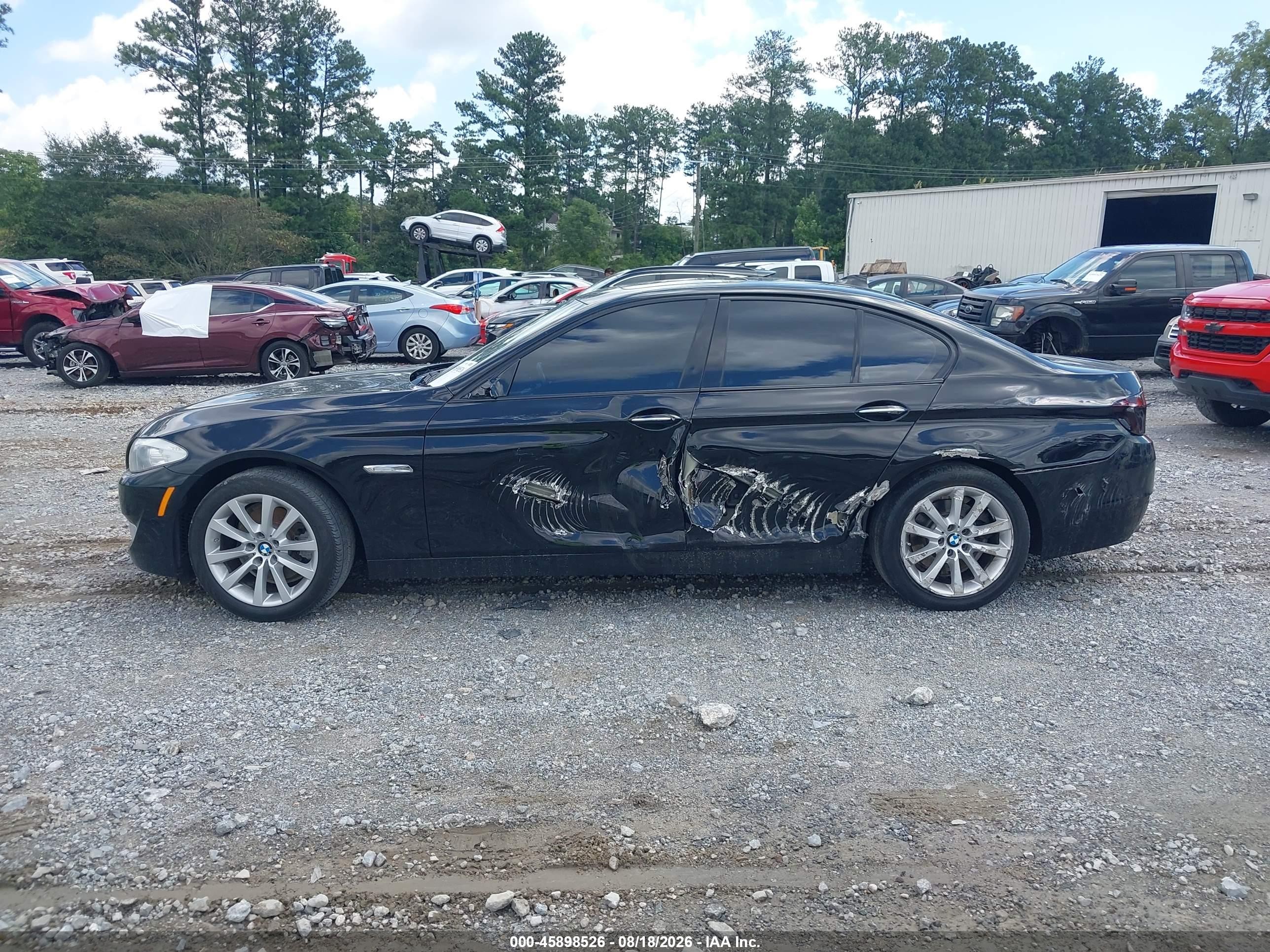2012 Bmw 528i Black vin: WBAXG5C51CDW85411