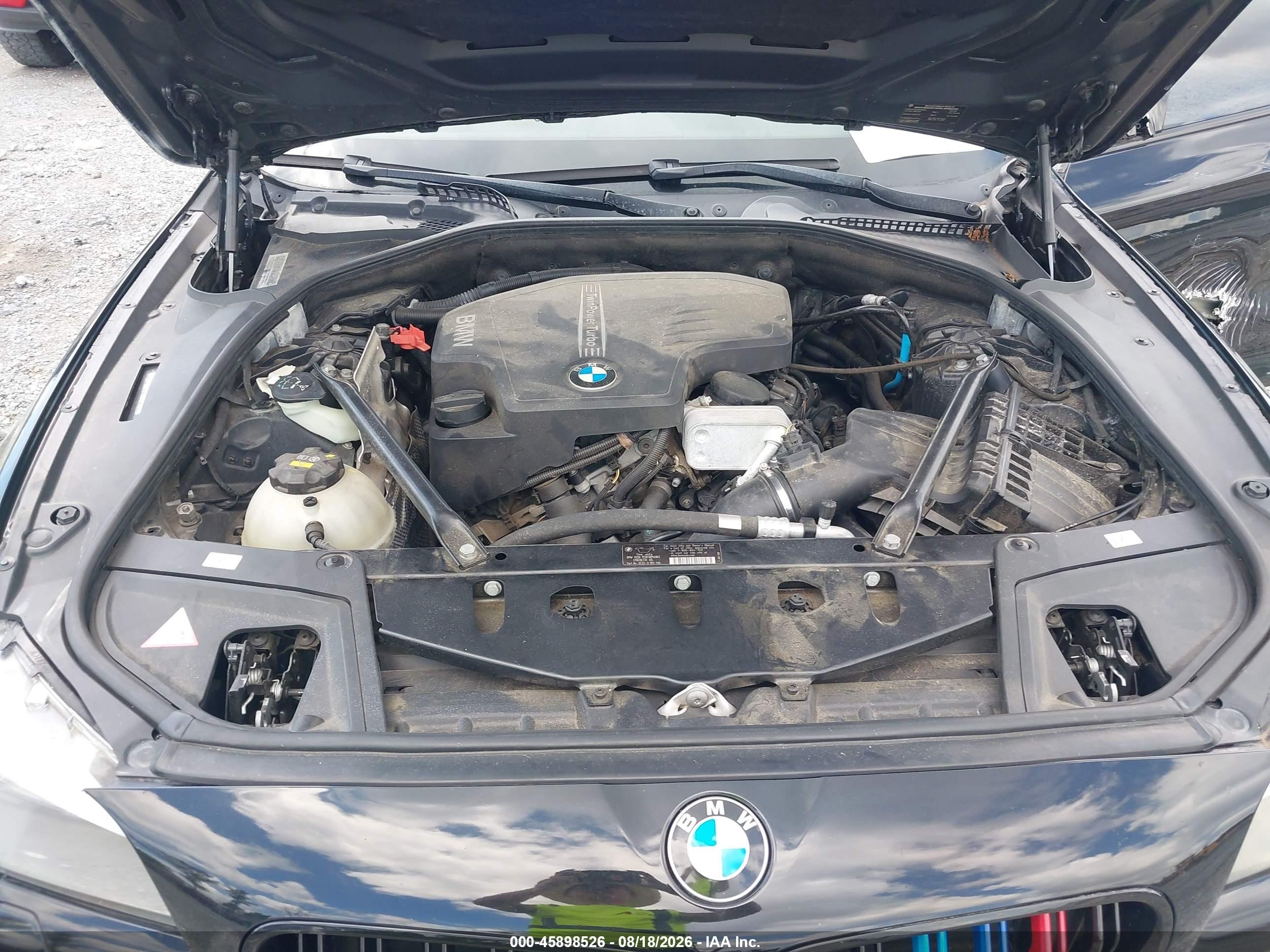 2012 Bmw 528i Black vin: WBAXG5C51CDW85411