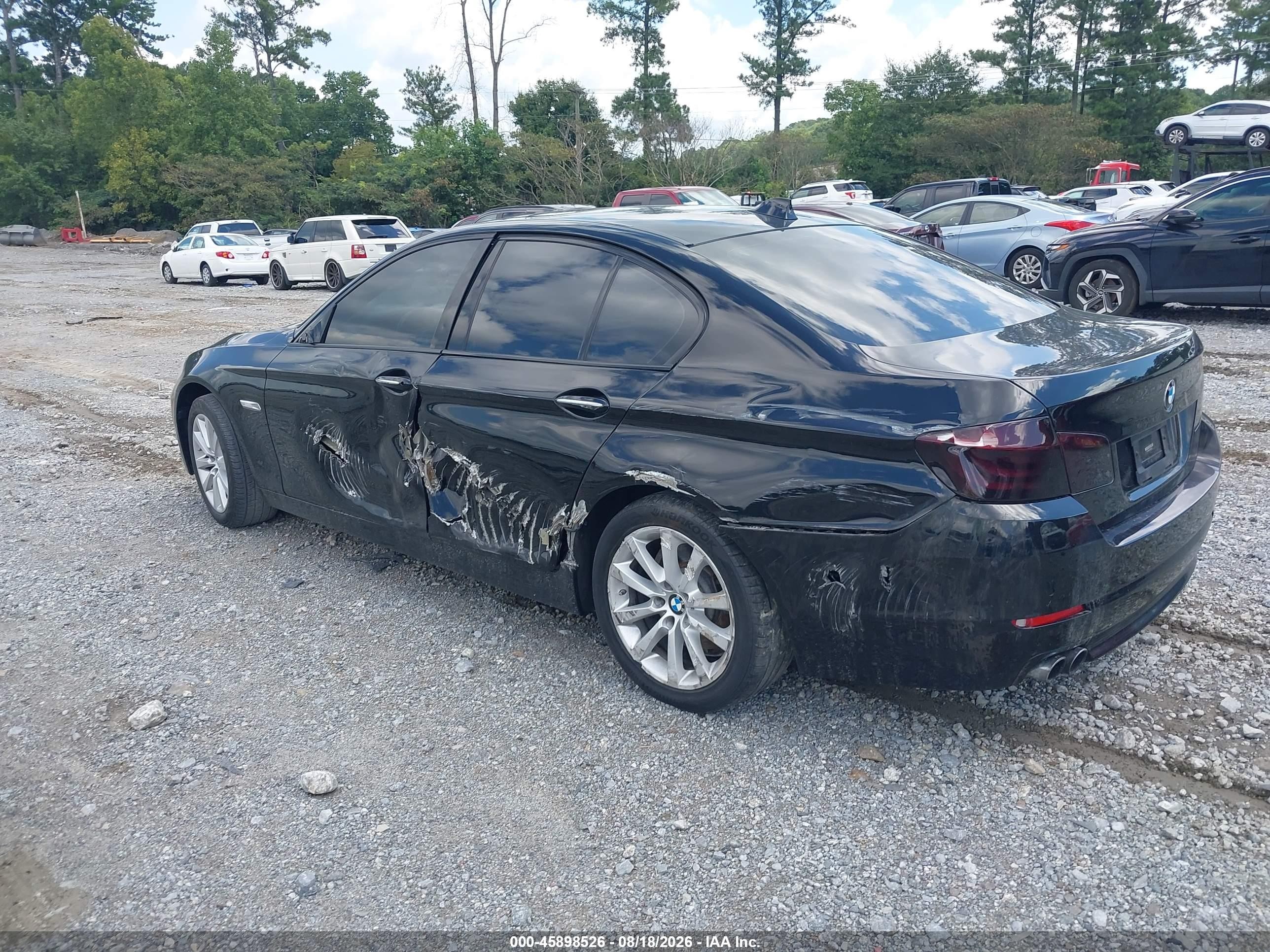 2012 Bmw 528i Black vin: WBAXG5C51CDW85411
