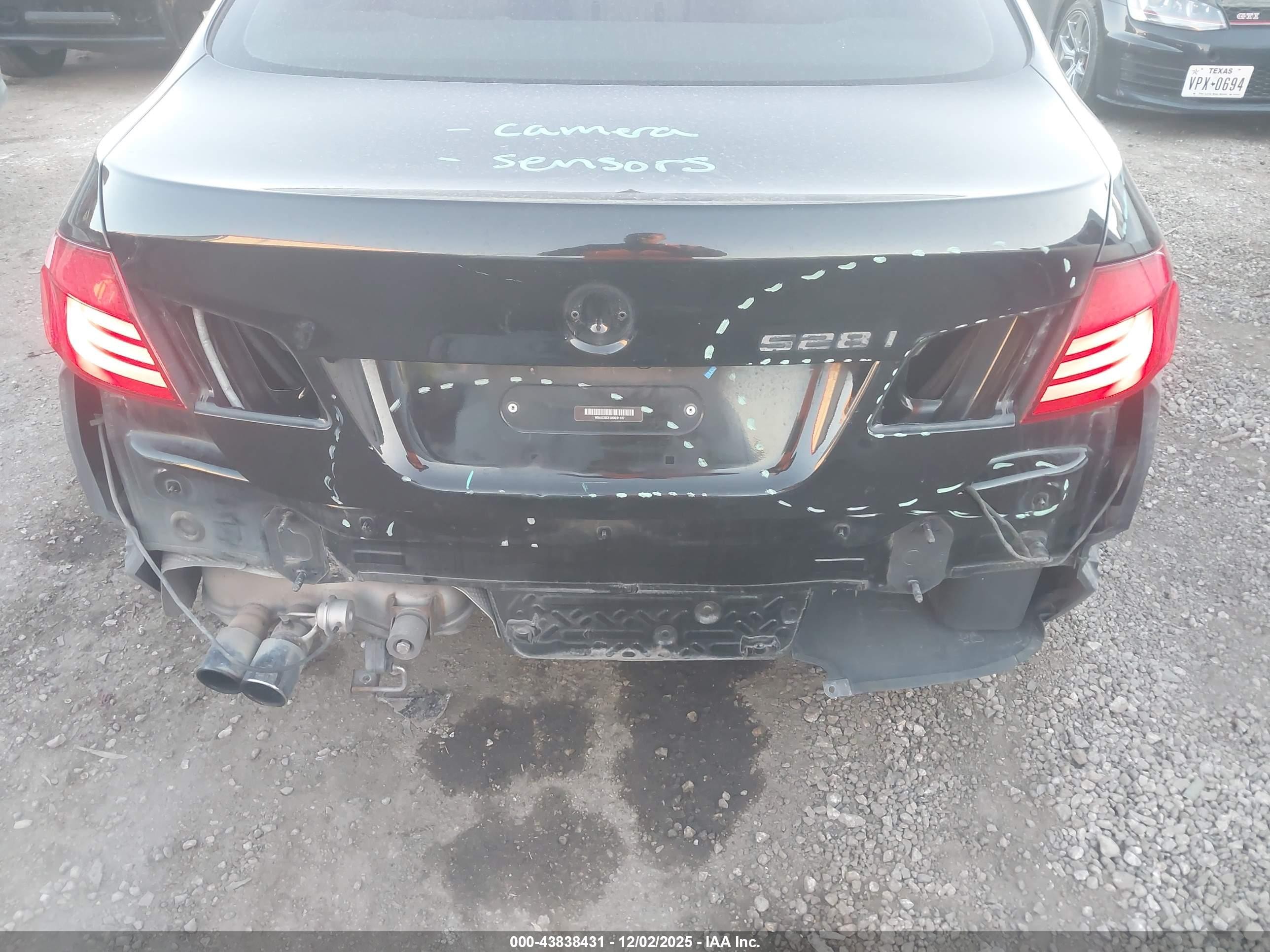 2013 Bmw 528i   Black vin: WBAXG5C51DD231127
