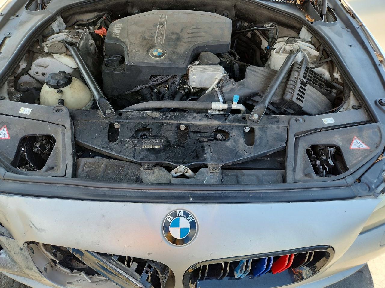 2013 Bmw 528 I Silver vin: WBAXG5C51DDY34756