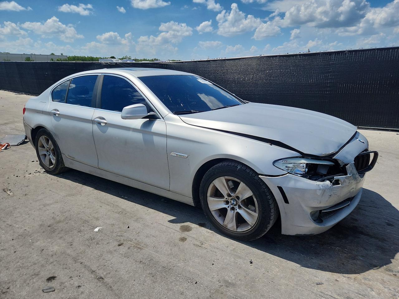 2013 Bmw 528 I Silver vin: WBAXG5C51DDY34756