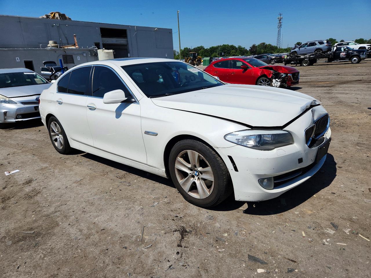2013 Bmw 528 I White vin: WBAXG5C51DDY36782