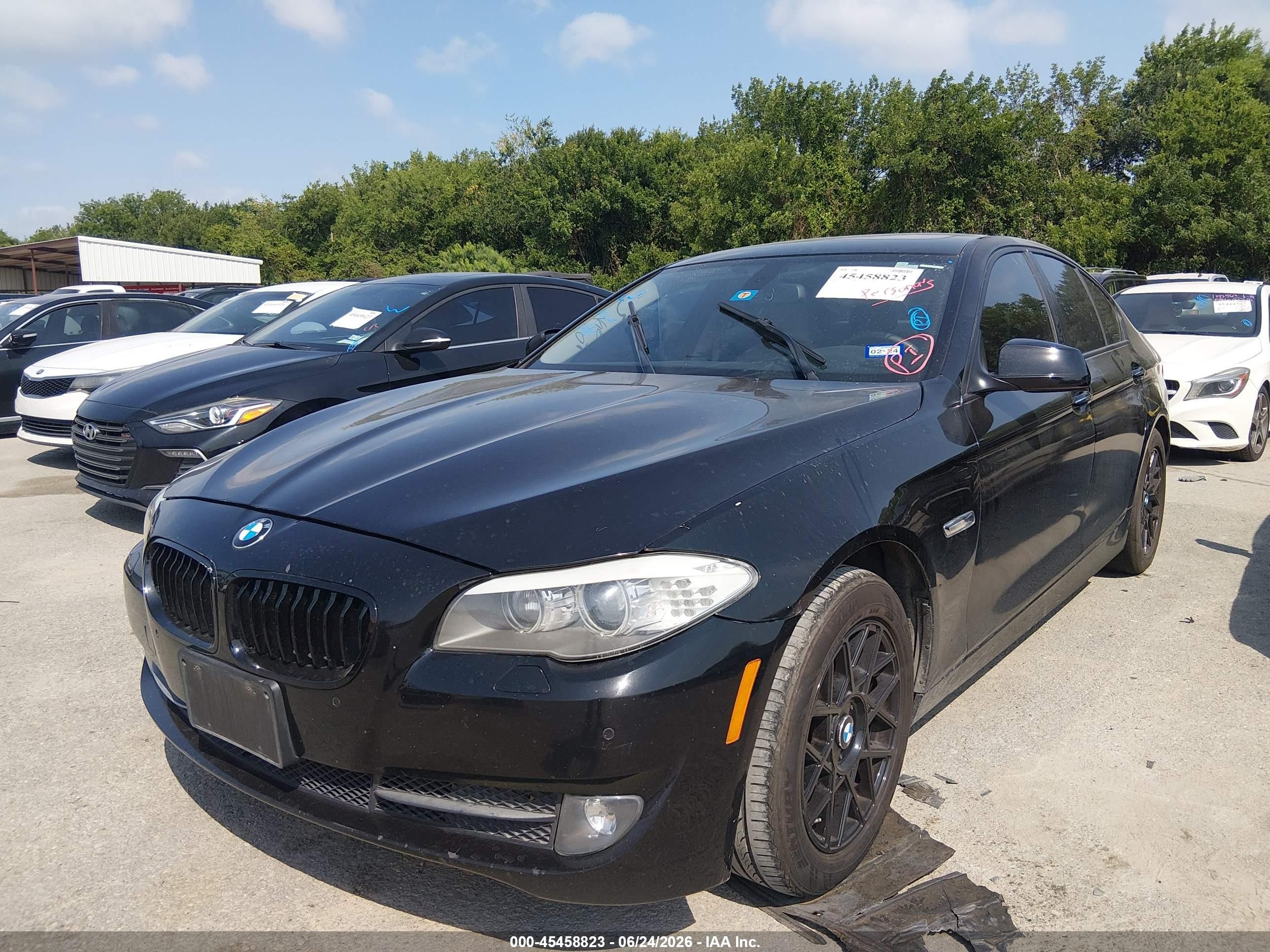 2012 Bmw 528i   Черный vin: WBAXG5C53CDX02757
