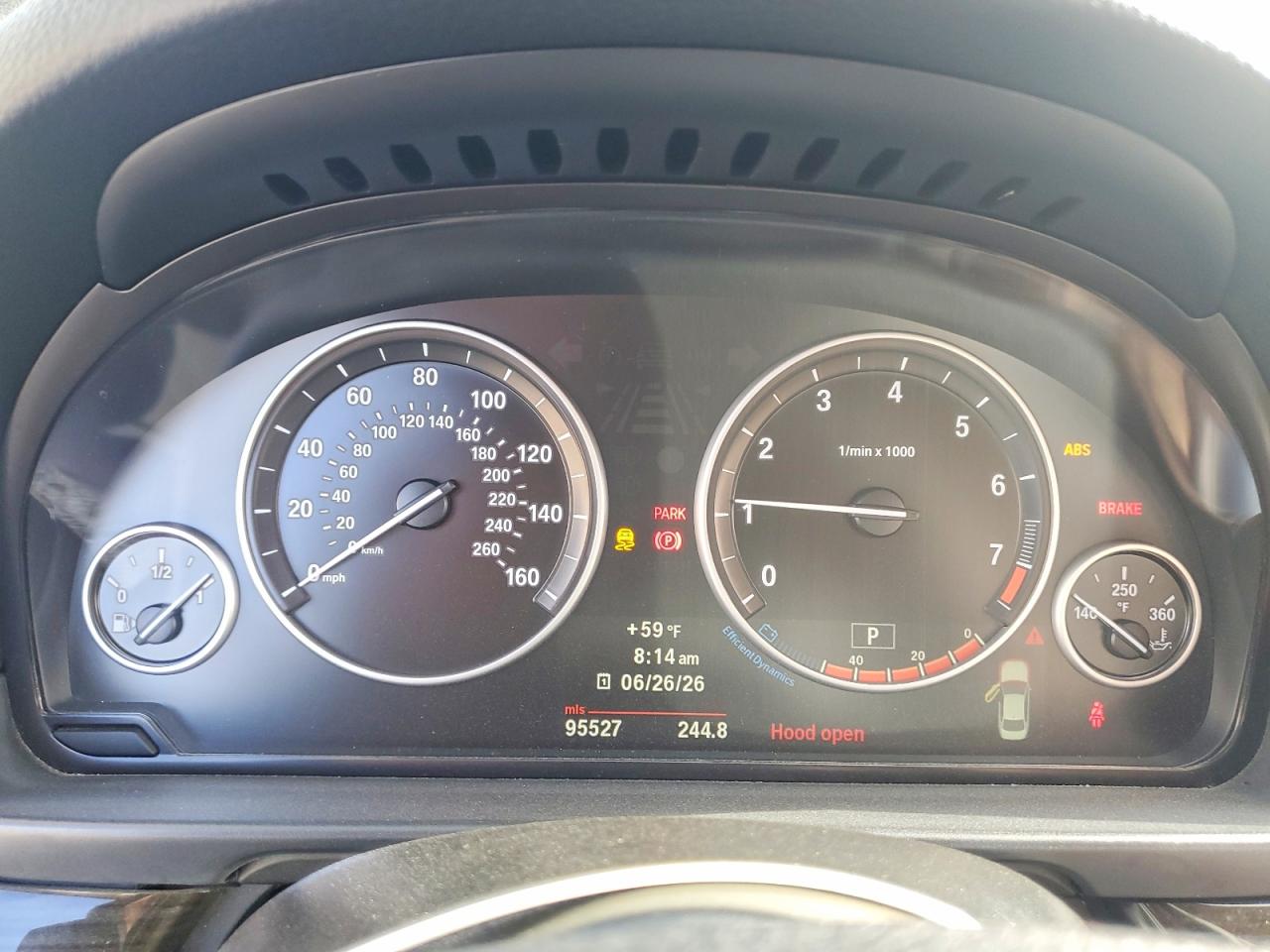2013 Bmw 528 I Gray vin: WBAXG5C53DD230366