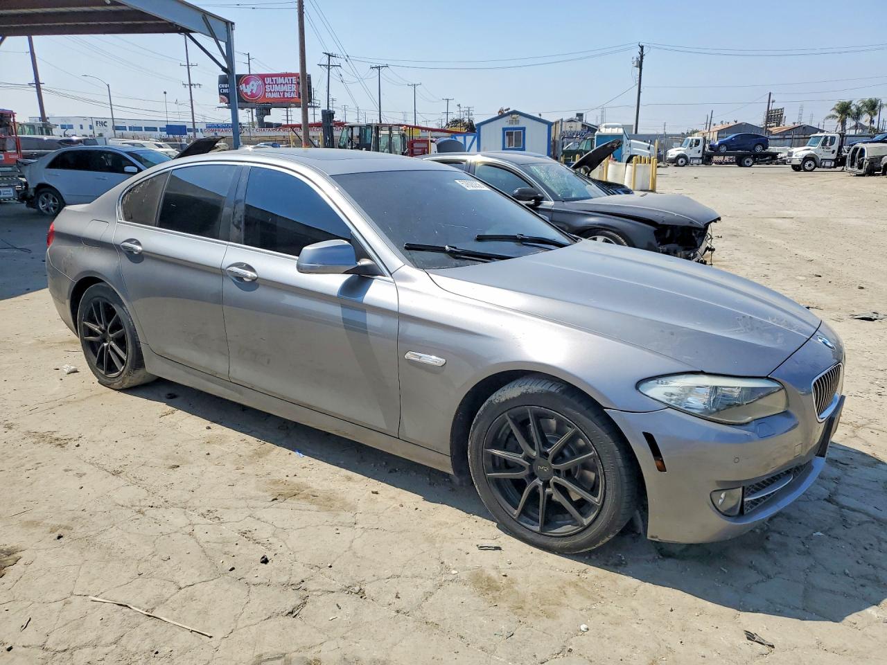 2013 Bmw 528 I Gray vin: WBAXG5C53DD233011
