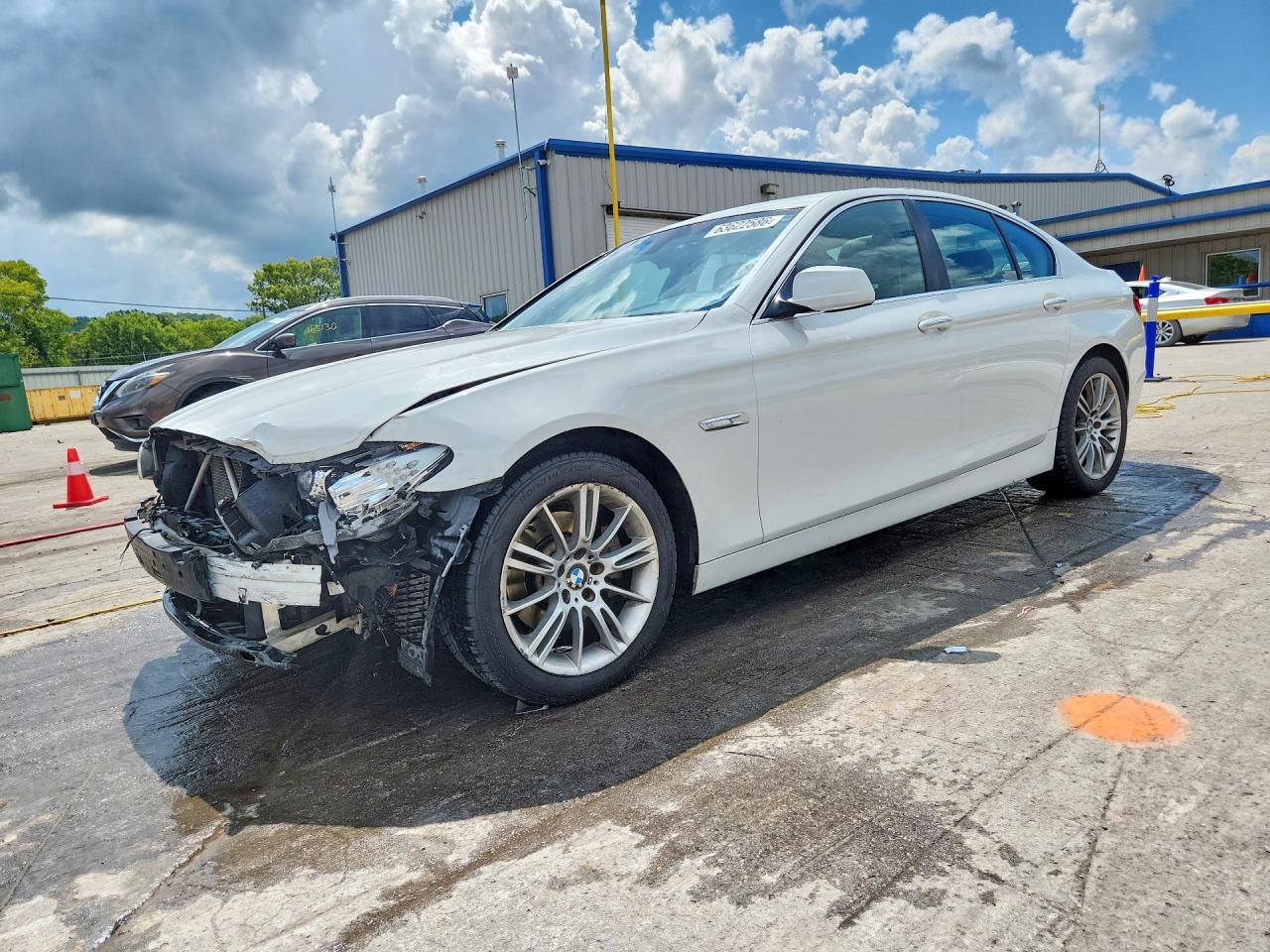 2013 Bmw 528 I White vin: WBAXG5C53DDY30871