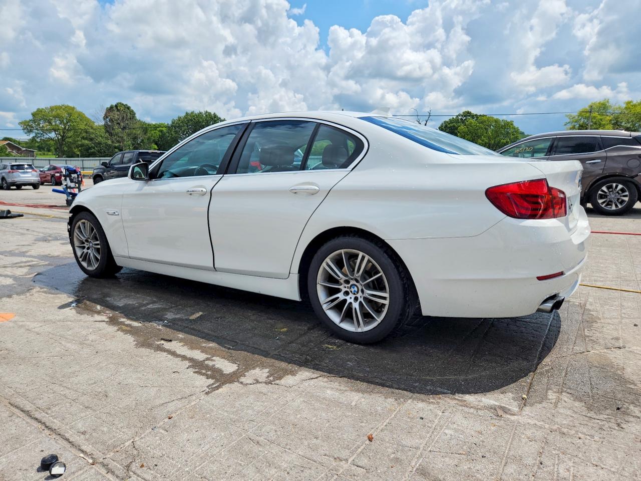 2013 Bmw 528 I White vin: WBAXG5C53DDY30871