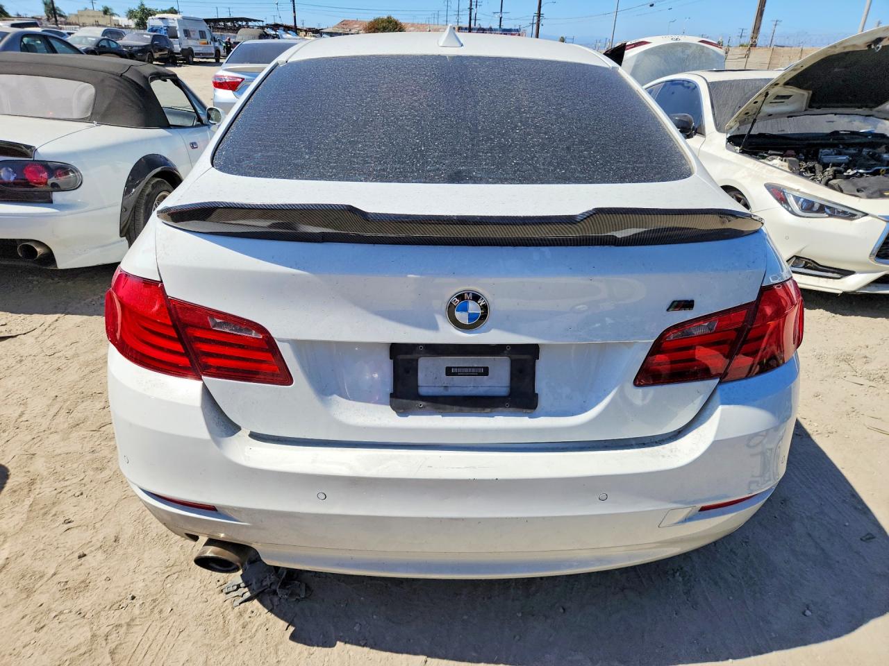 2012 Bmw 528 I White vin: WBAXG5C54CDW66268