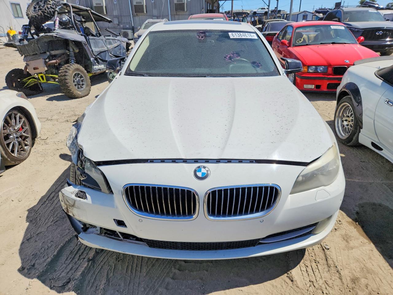 2012 Bmw 528 I White vin: WBAXG5C54CDW66268
