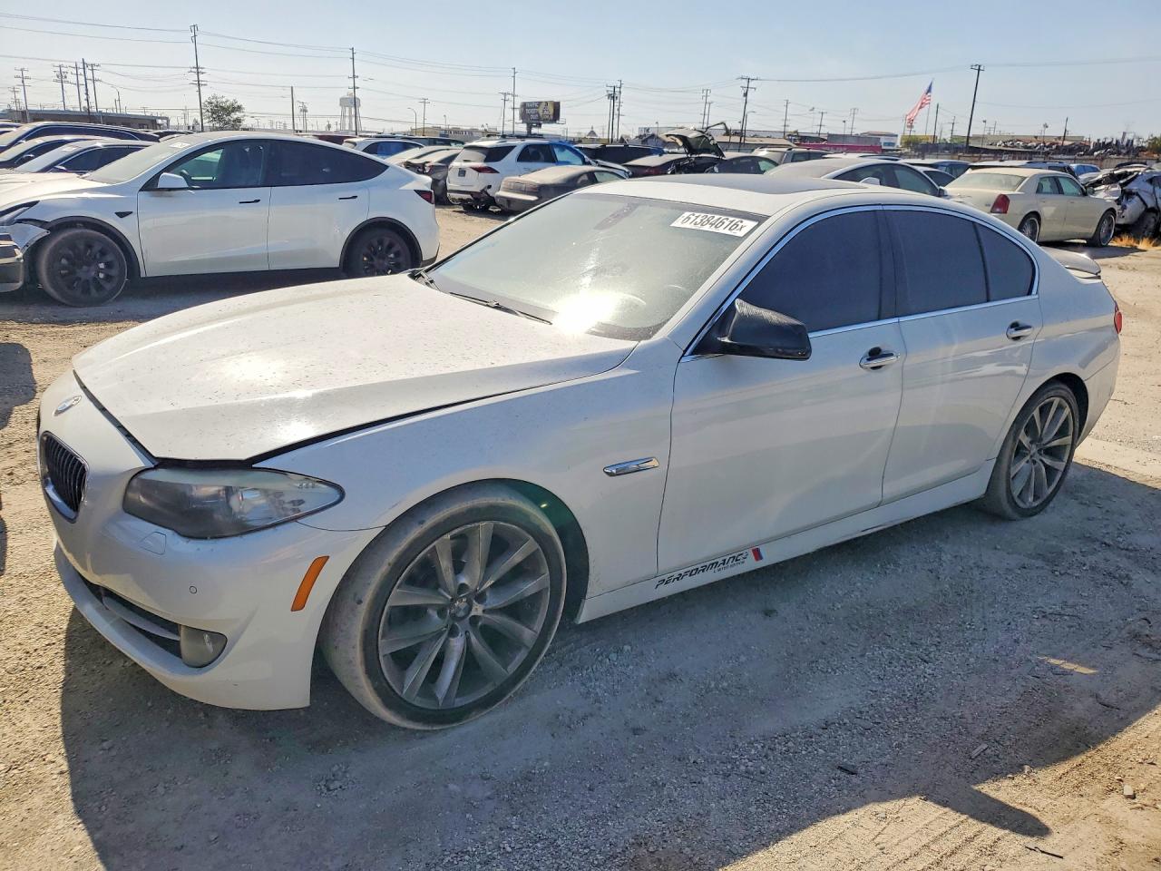 2012 Bmw 528 I White vin: WBAXG5C54CDW66268
