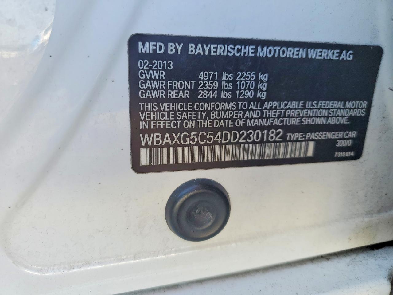 2013 Bmw 528 I White vin: WBAXG5C54DD230182