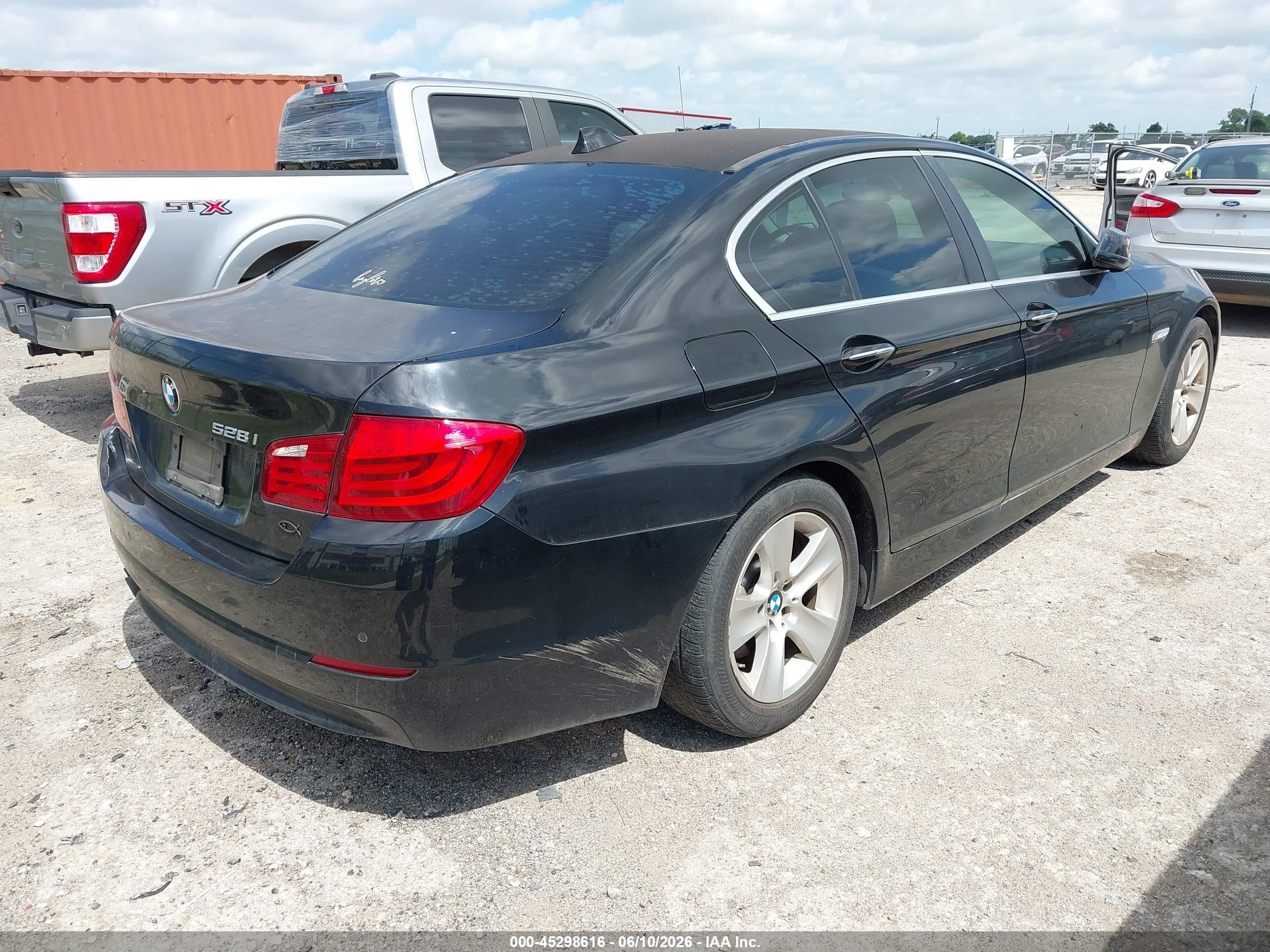 2012 Bmw 528i   Black vin: WBAXG5C55CDW24160