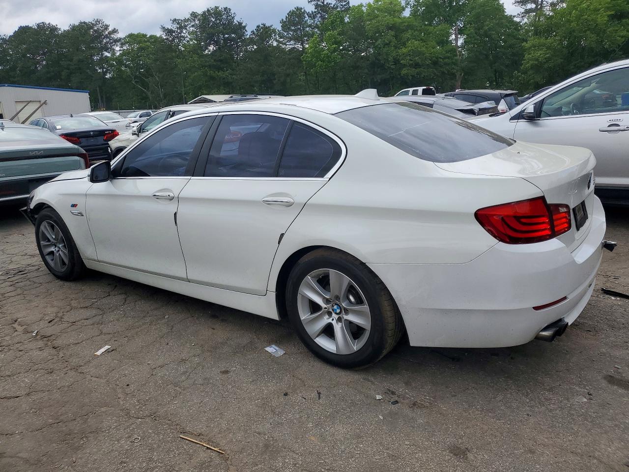 2012 Bmw 528 I White vin: WBAXG5C55CDW24983