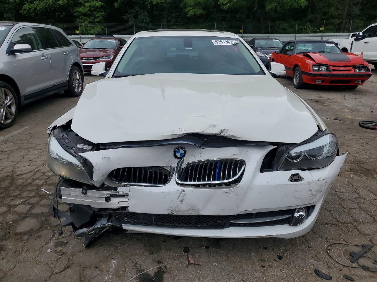 2012 Bmw 528 I White vin: WBAXG5C55CDW24983