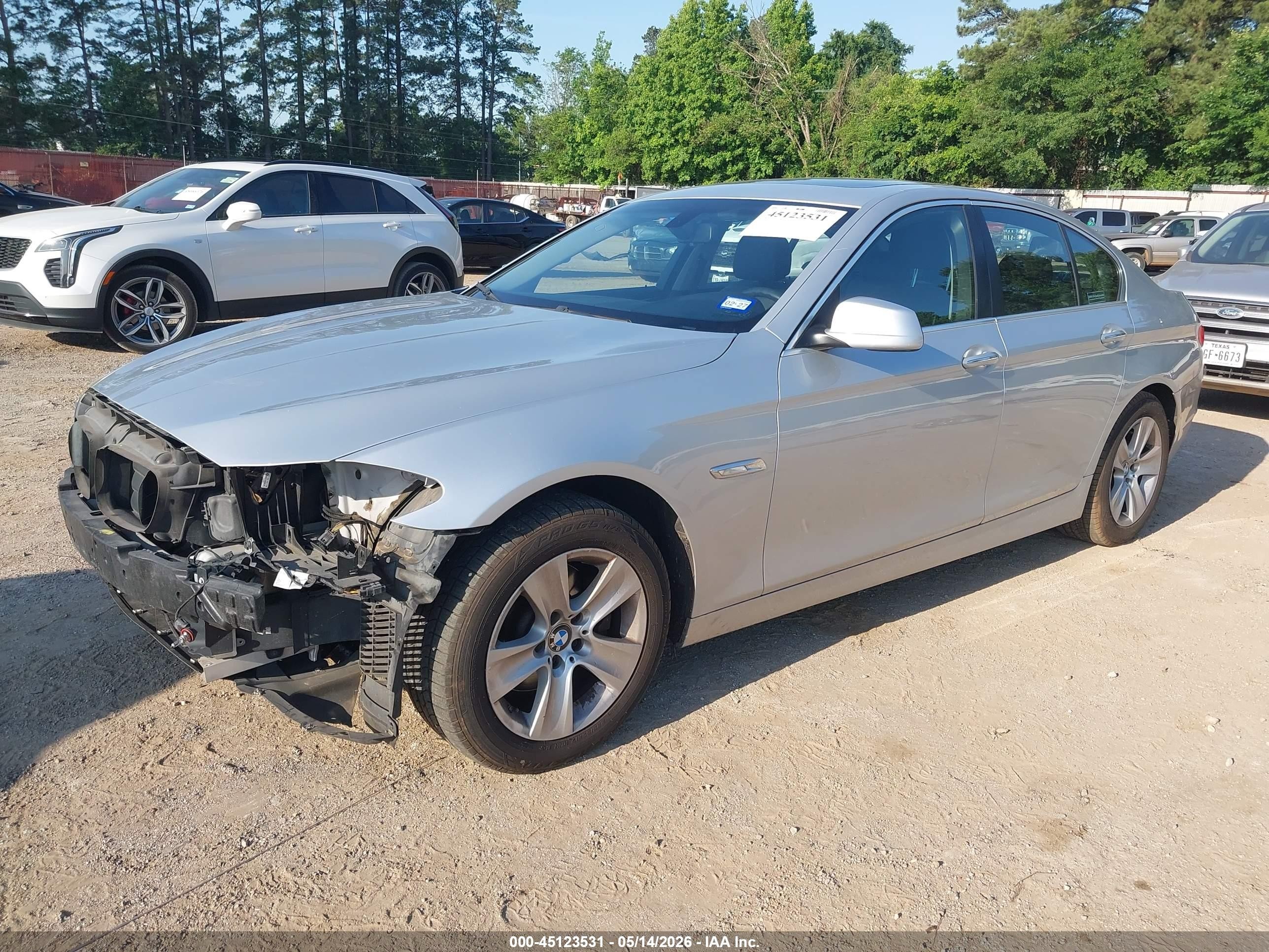 2013 Bmw 528i   Серебряный vin: WBAXG5C55DDY35263
