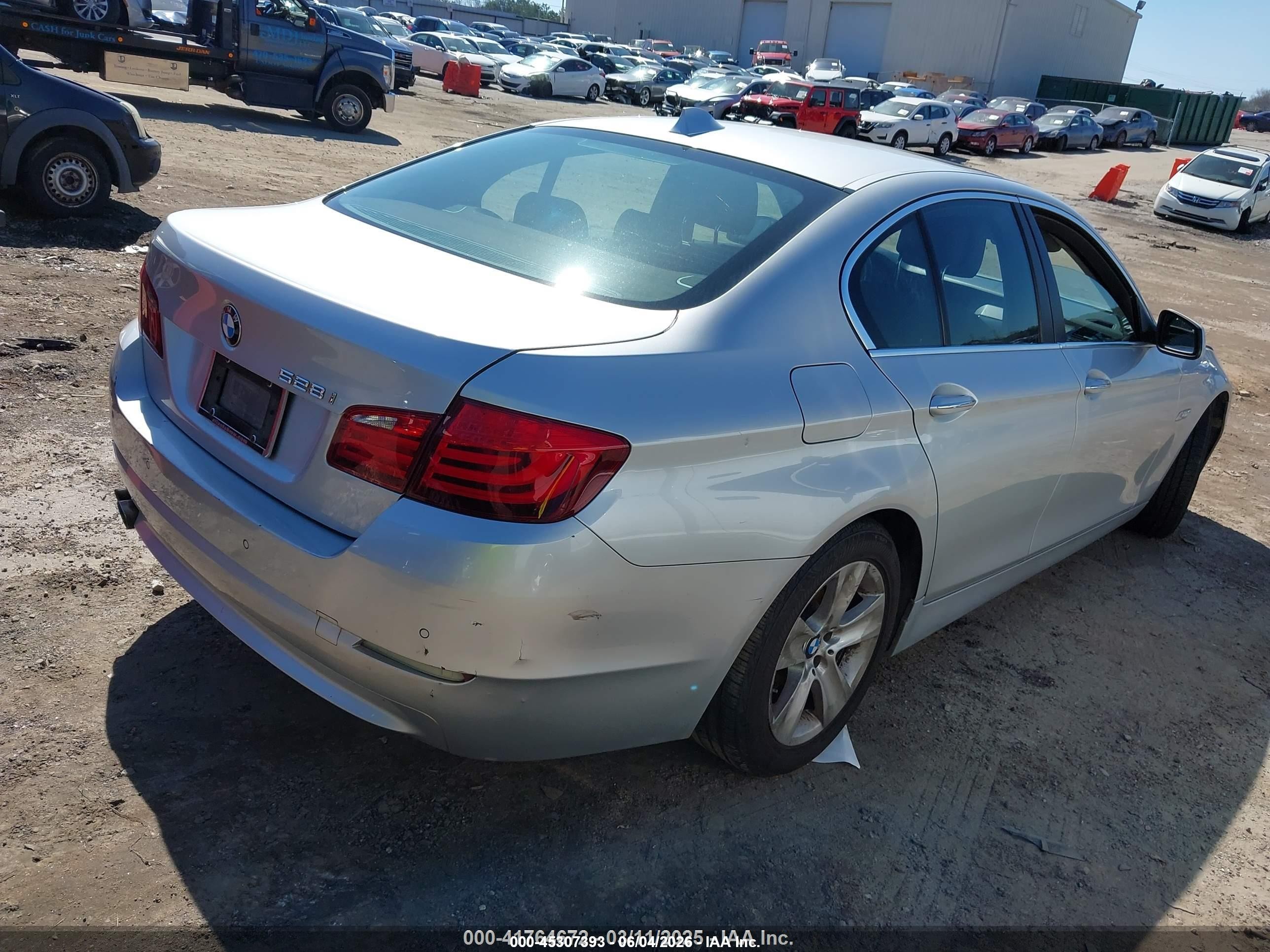 2012 Bmw 528i   Silver vin: WBAXG5C56CDX01859