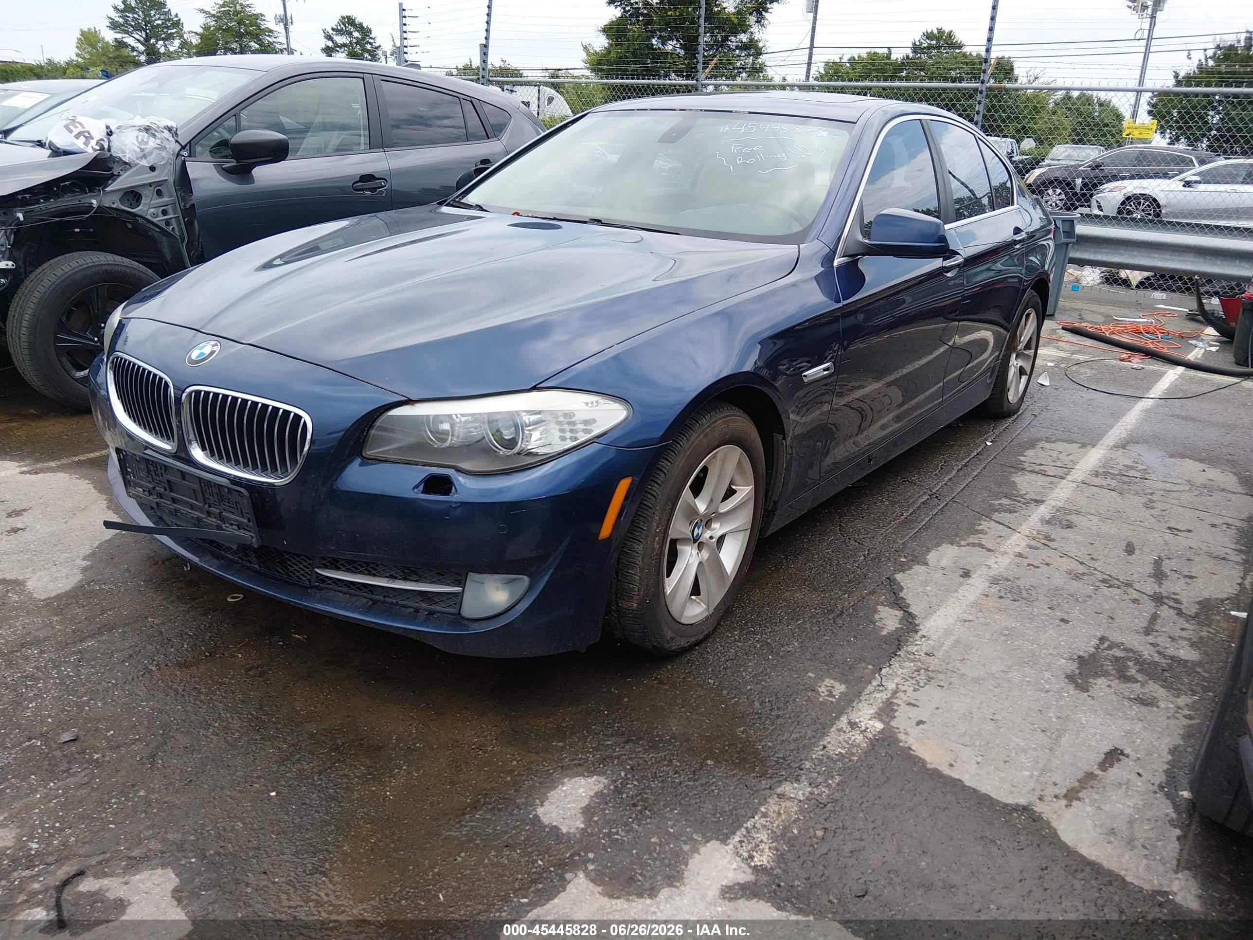 2012 Bmw 528i   Dark Blue vin: WBAXG5C56CDY28580