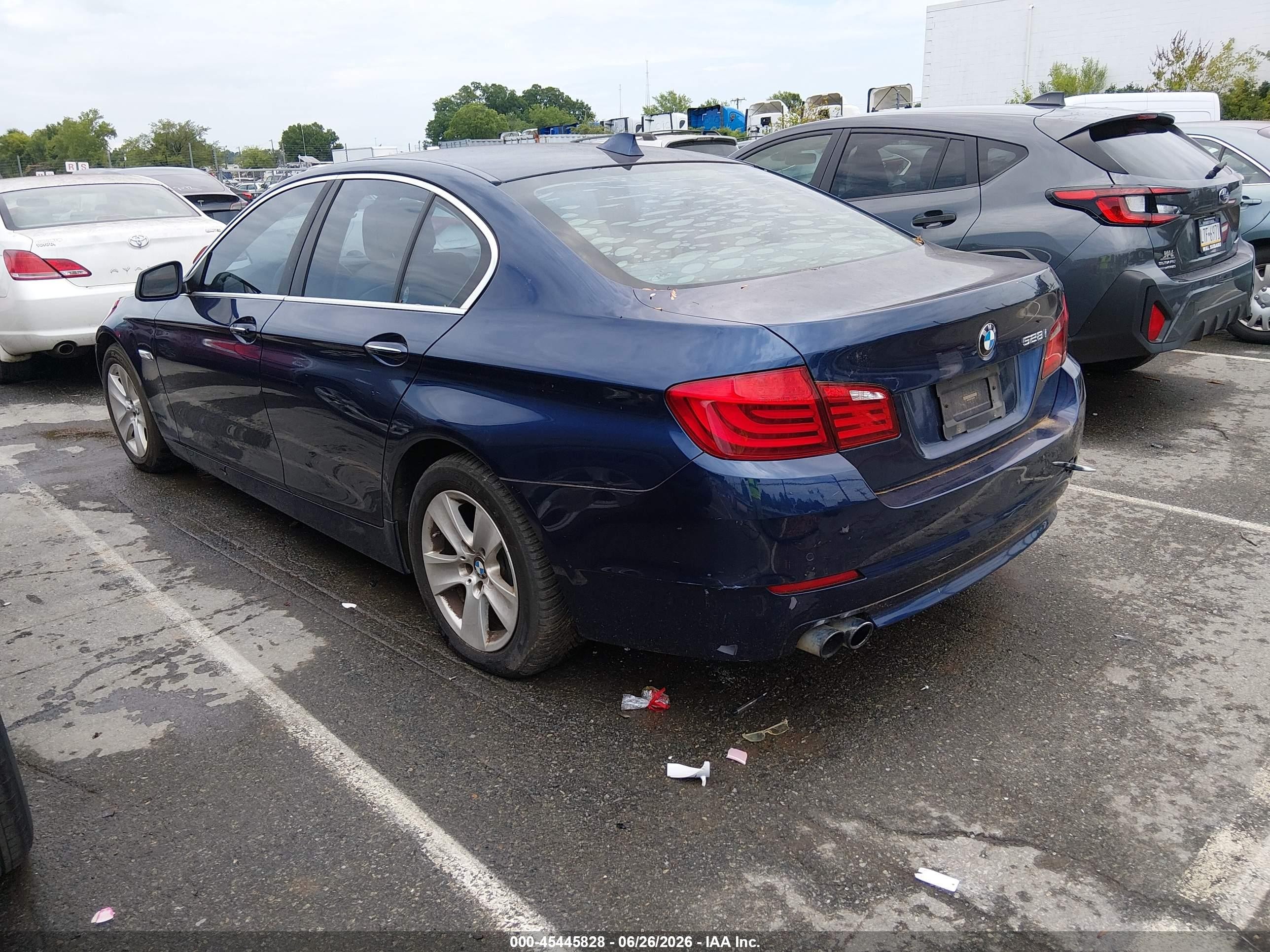 2012 Bmw 528i   Dark Blue vin: WBAXG5C56CDY28580