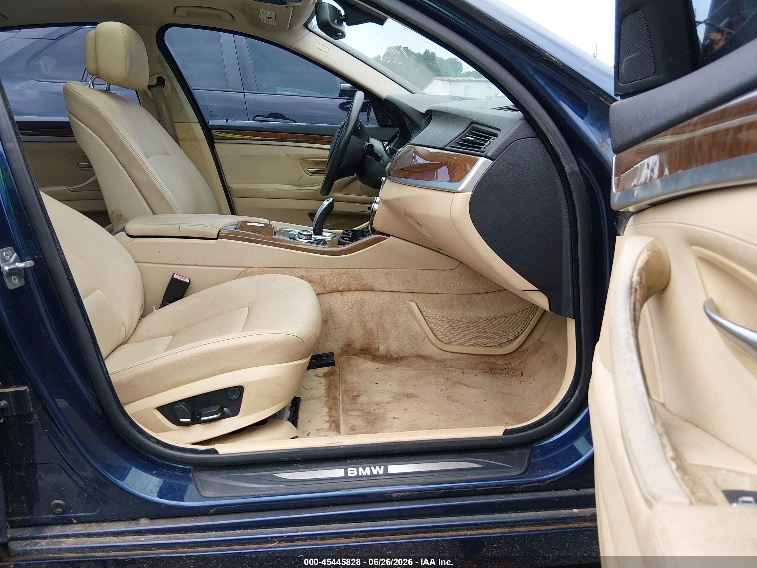 2012 Bmw 528i   Dark Blue vin: WBAXG5C56CDY28580