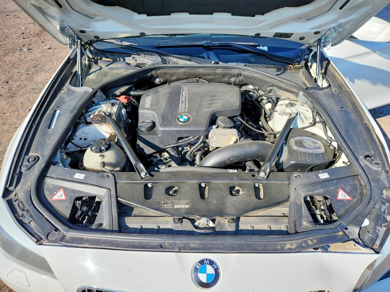 2013 Bmw 528 I White vin: WBAXG5C56DDY32985