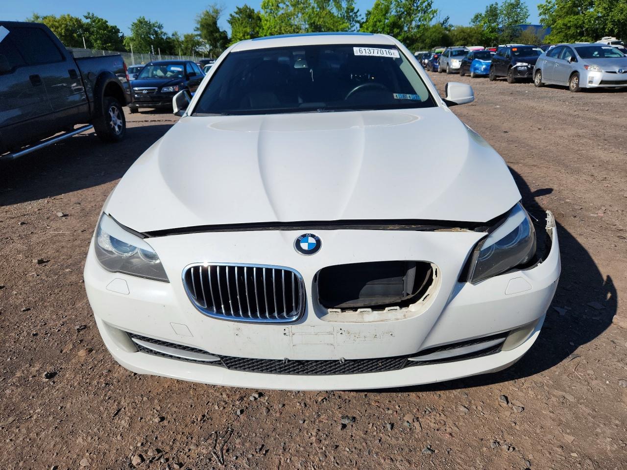 2013 Bmw 528 I White vin: WBAXG5C56DDY32985
