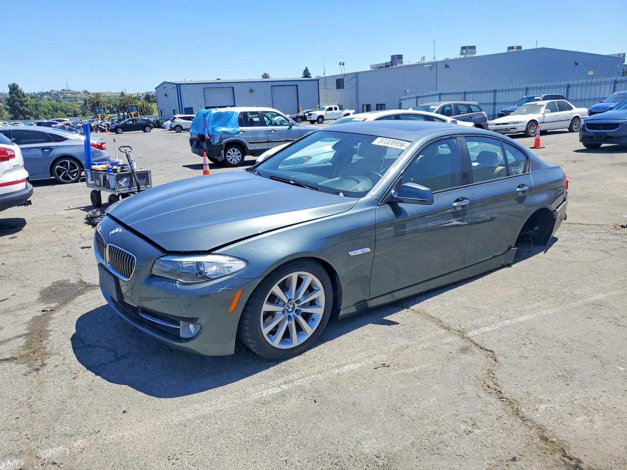 2012 Bmw 528 I Gray vin: WBAXG5C57CDX01594