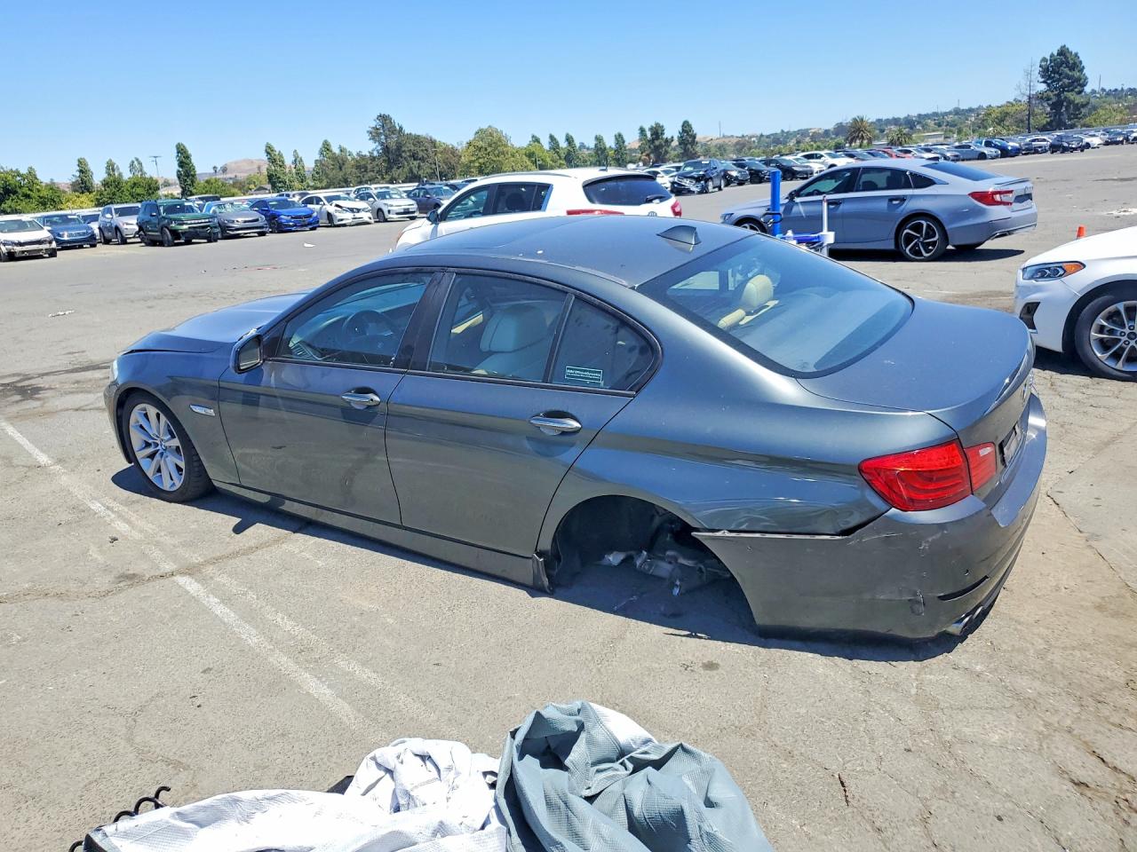 2012 Bmw 528 I Gray vin: WBAXG5C57CDX01594