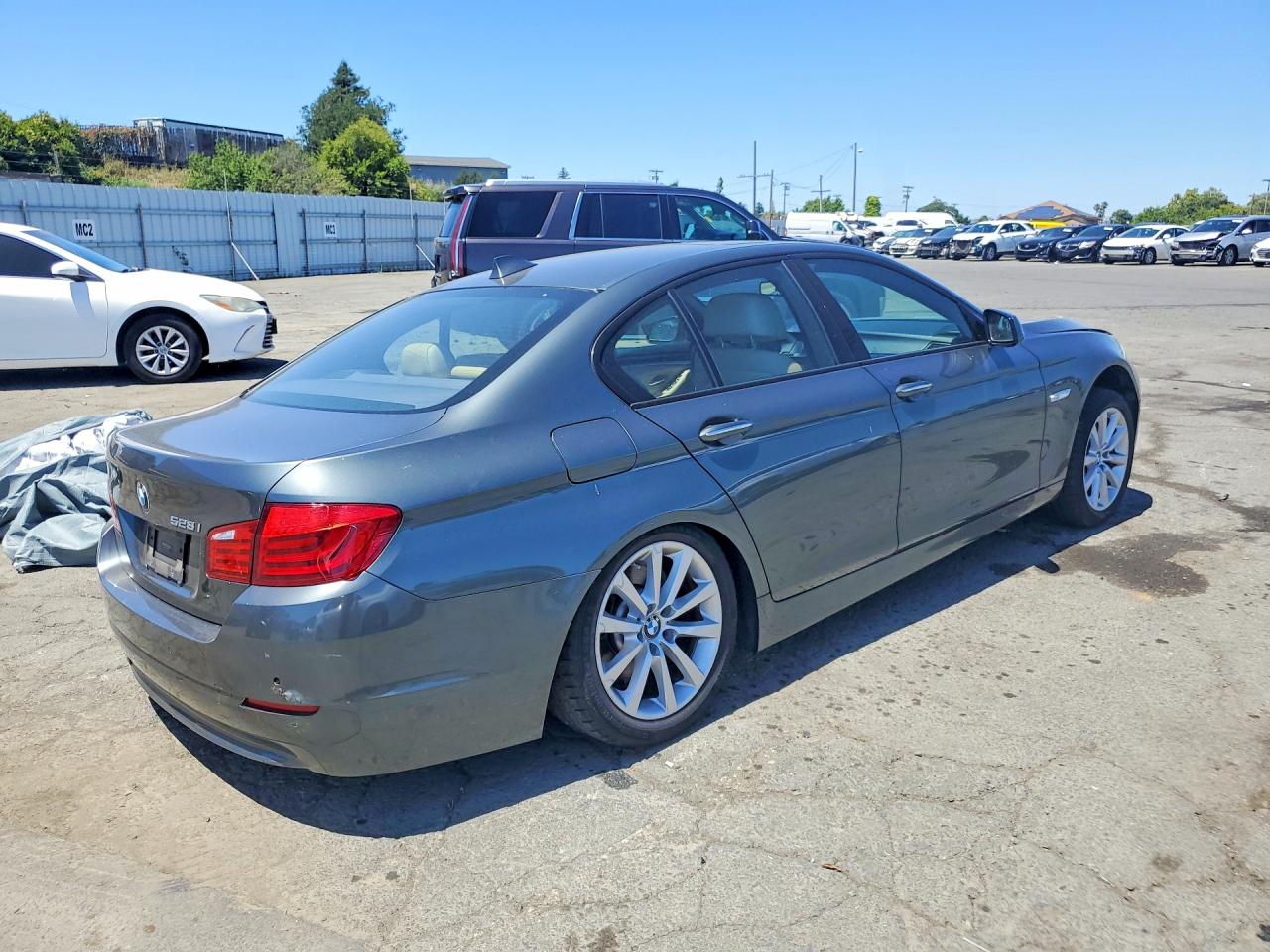 2012 Bmw 528 I Gray vin: WBAXG5C57CDX01594