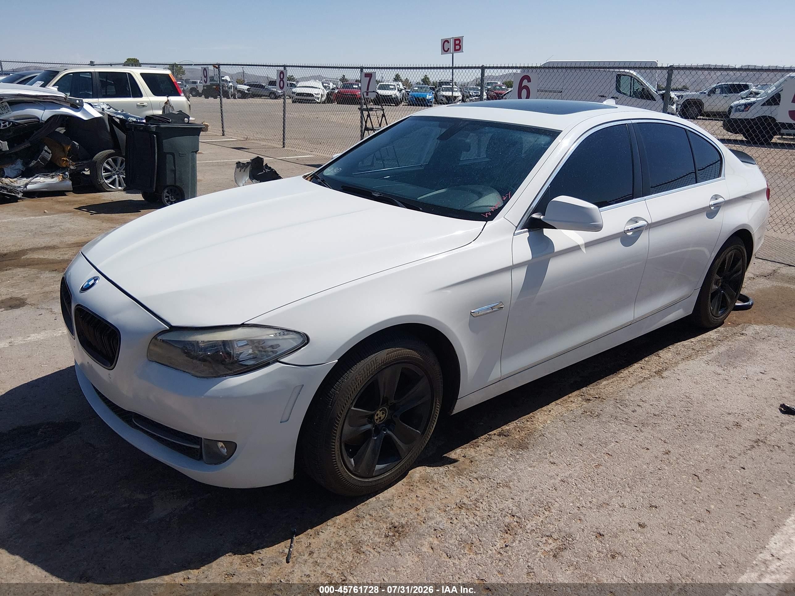 2013 Bmw 528i   Белый vin: WBAXG5C57DD235005