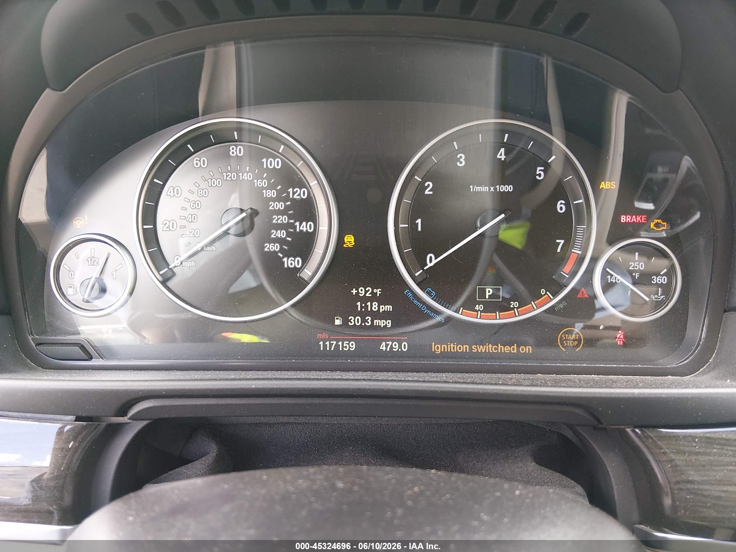 2013 Bmw 528i   Серый vin: WBAXG5C57DDY35314