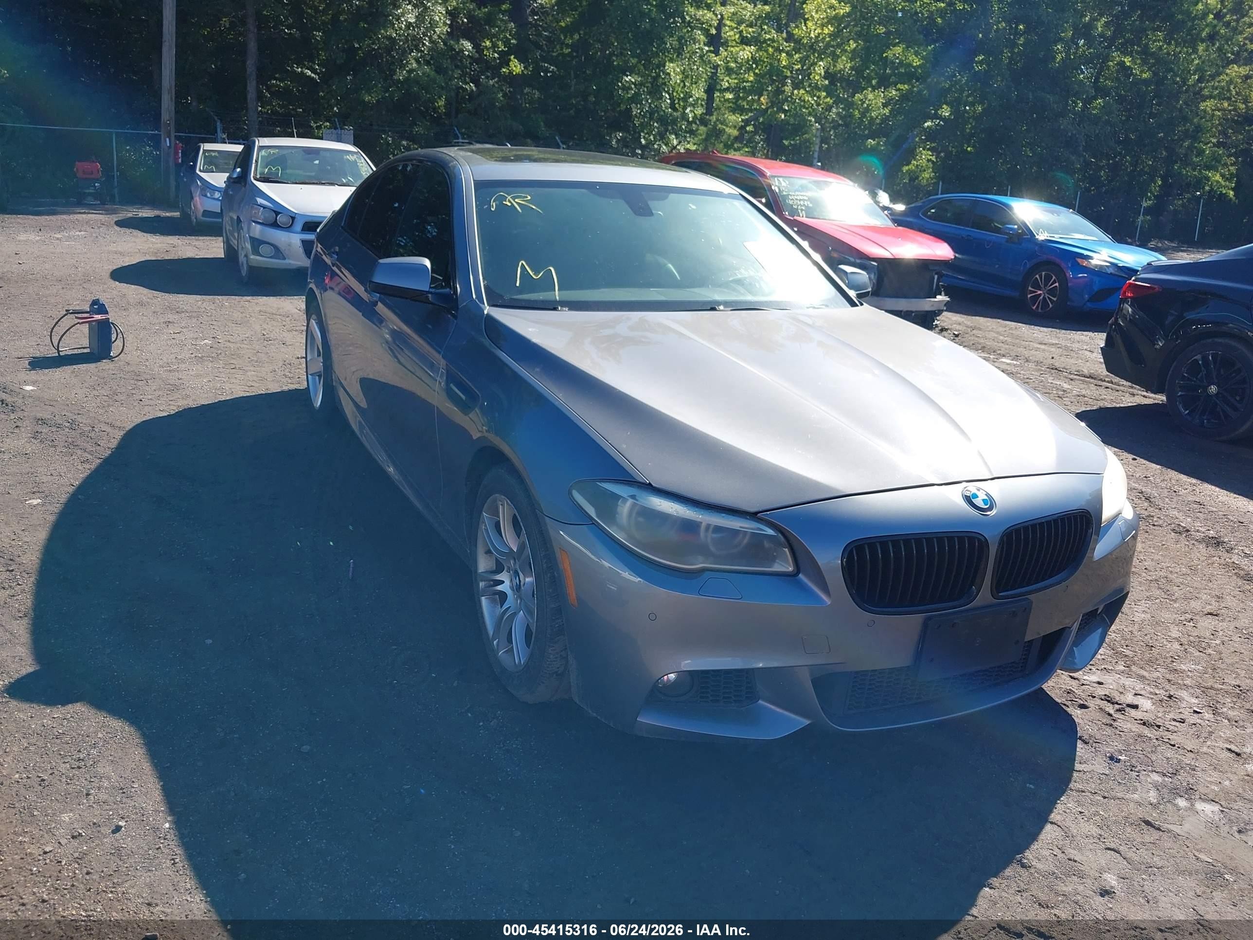 2013 Bmw 528i   Серый vin: WBAXG5C59DD229139