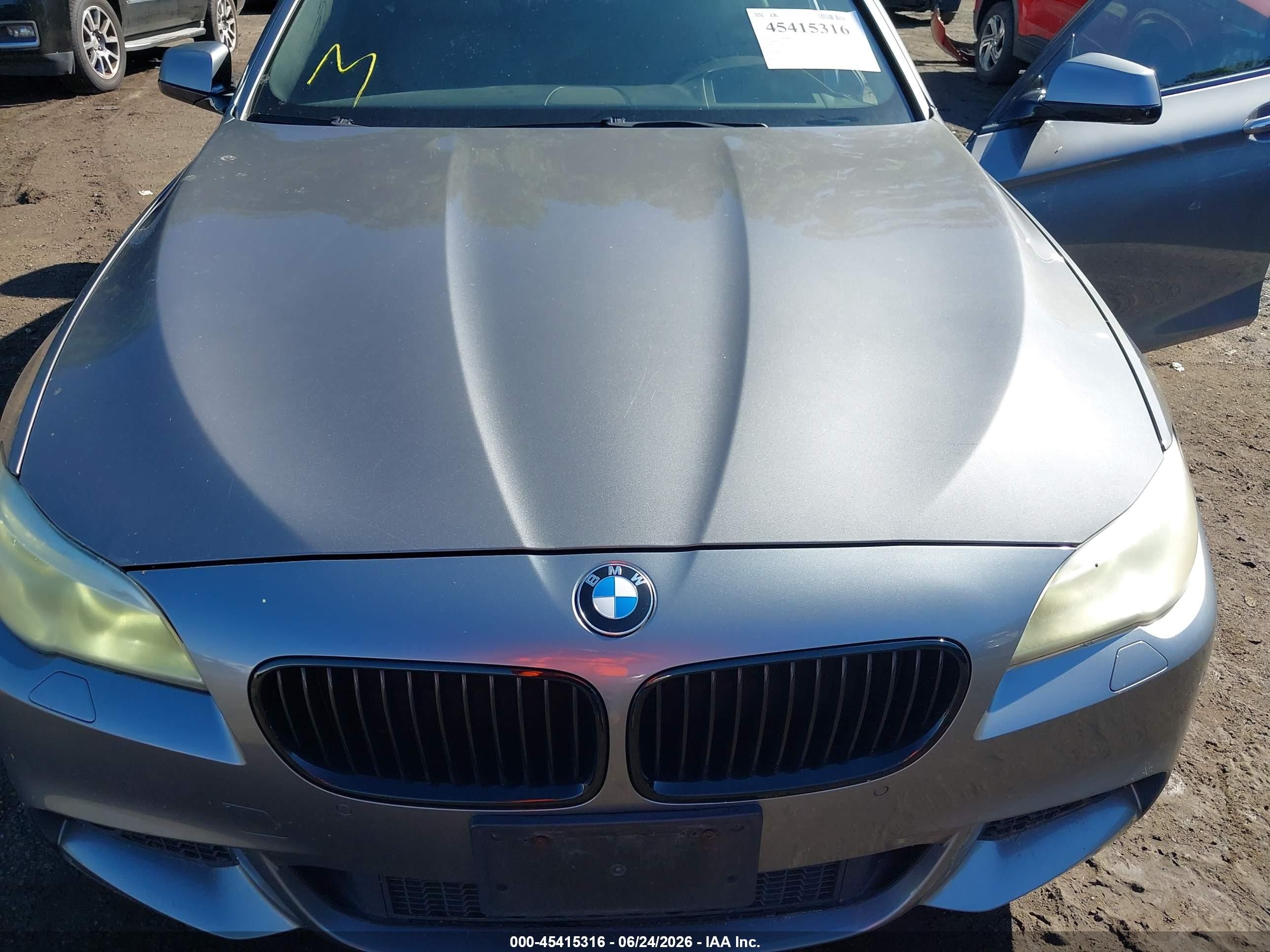 2013 Bmw 528i   Серый vin: WBAXG5C59DD229139
