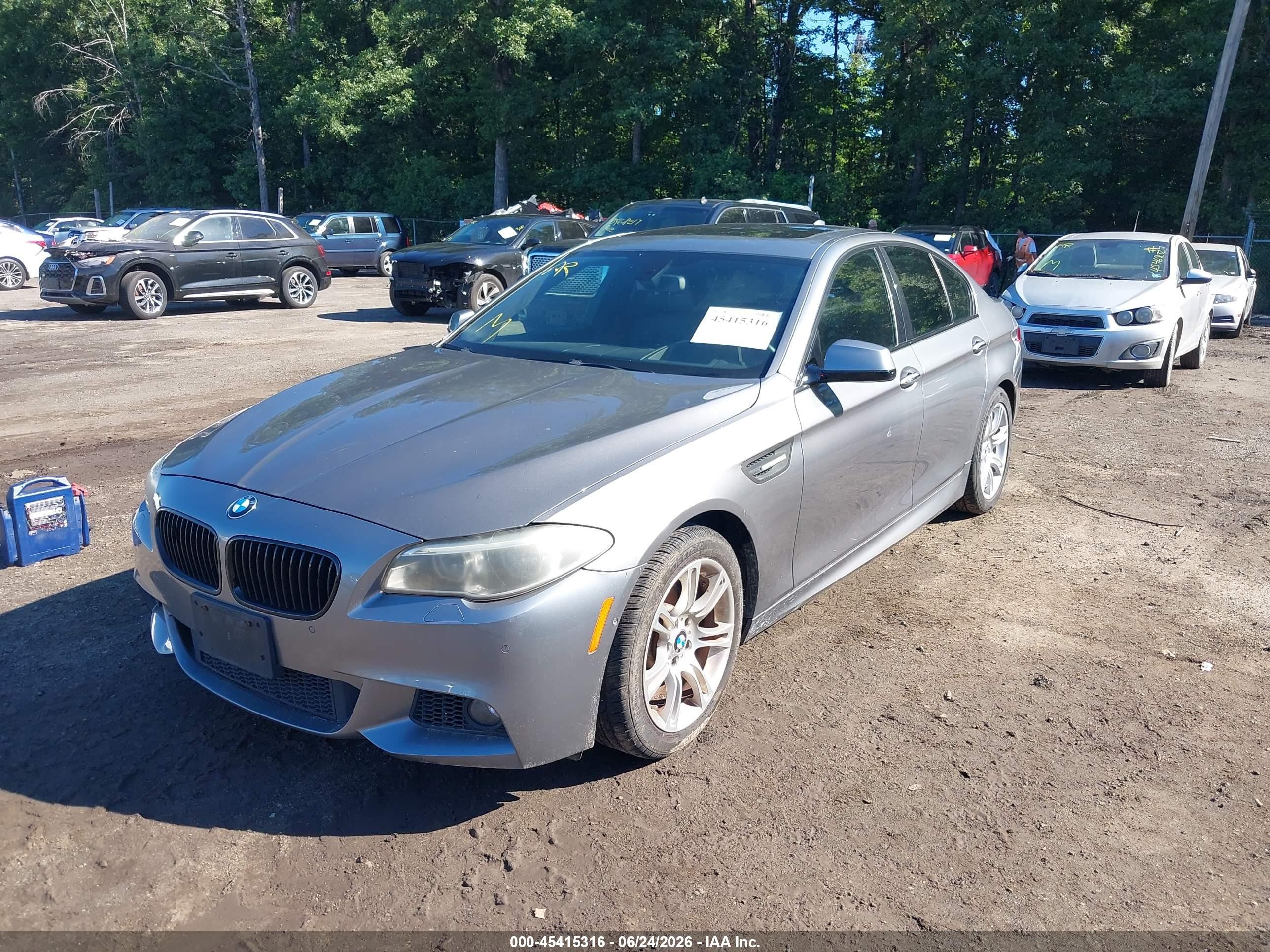 2013 Bmw 528i   Серый vin: WBAXG5C59DD229139