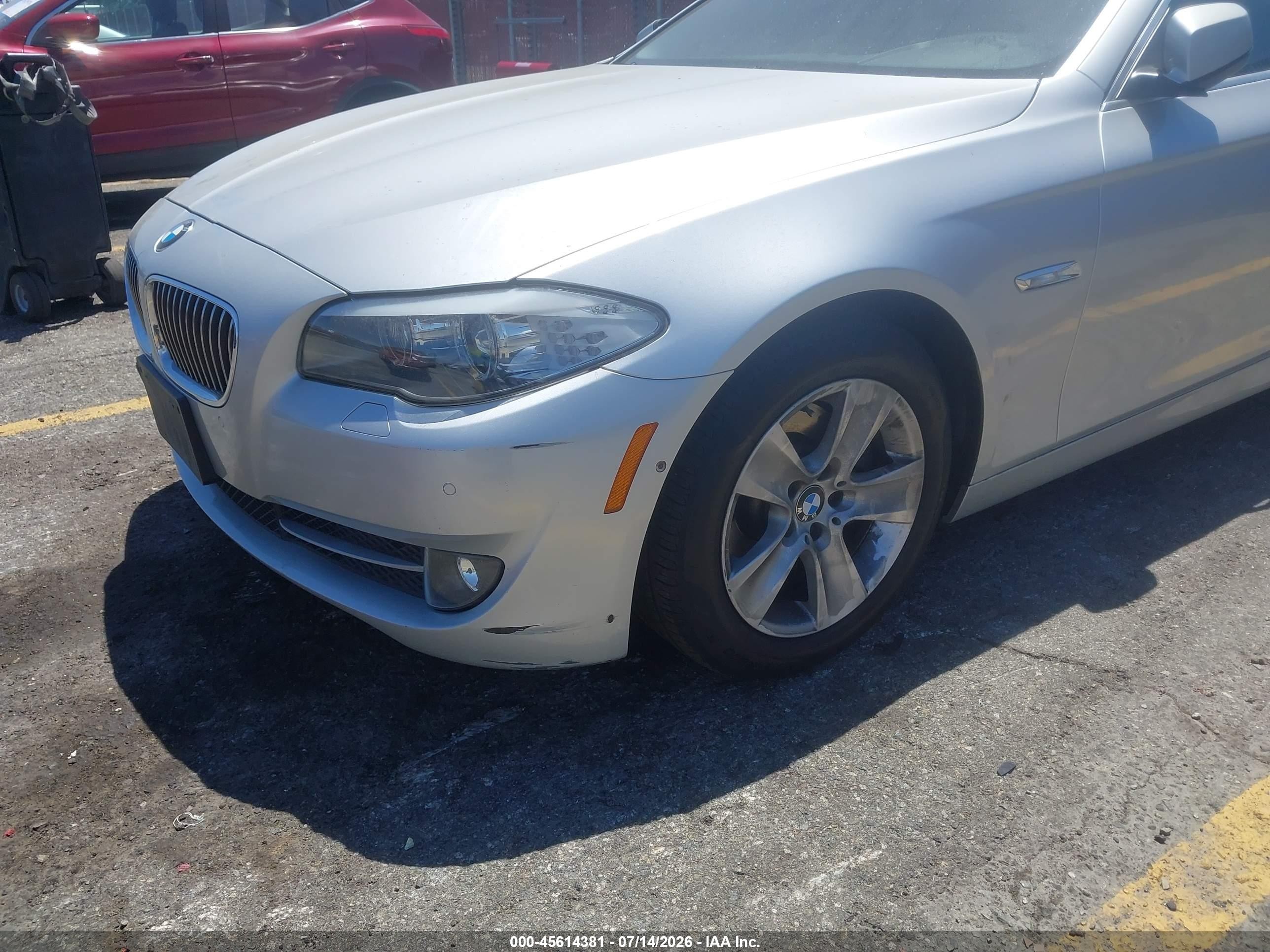 2013 Bmw 528i   Silver vin: WBAXG5C59DDY35847