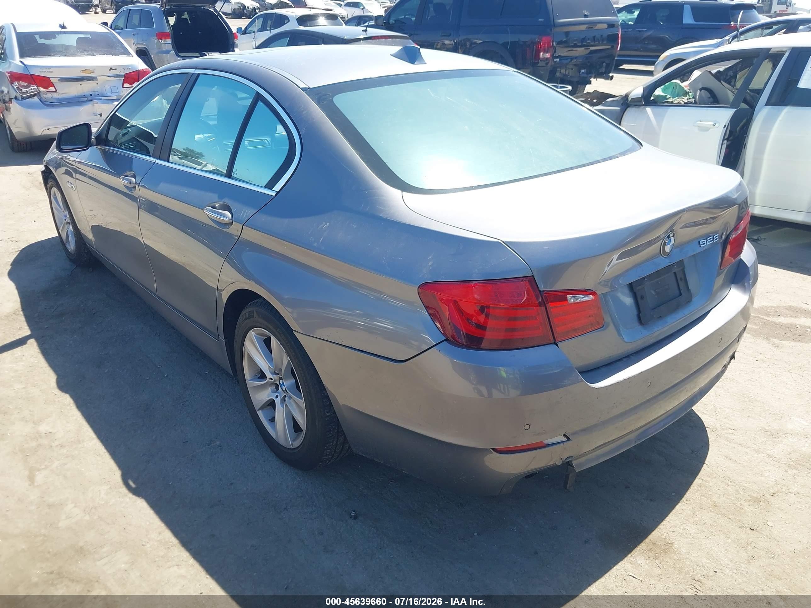 2012 Bmw 528i   Gray vin: WBAXG5C5XCDW24588