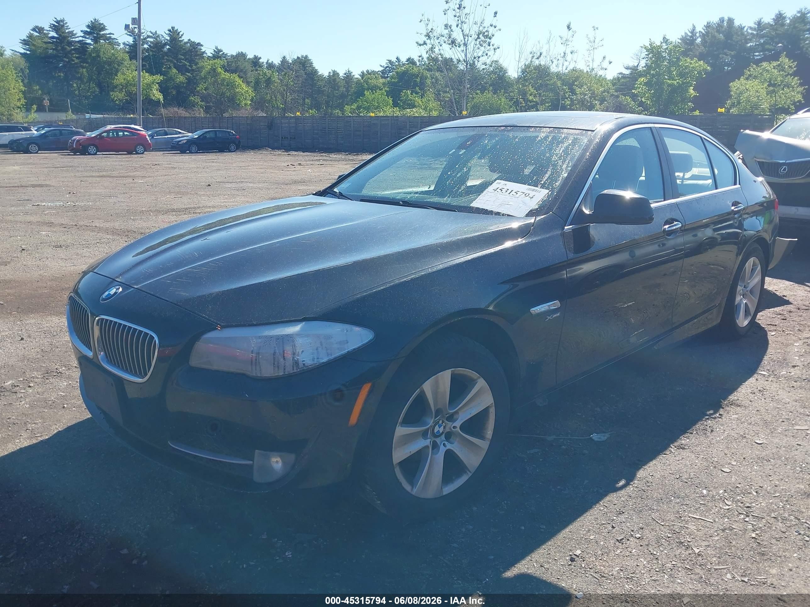 2012 Bmw 528i Xdrive Black vin: WBAXH5C50CDW06484