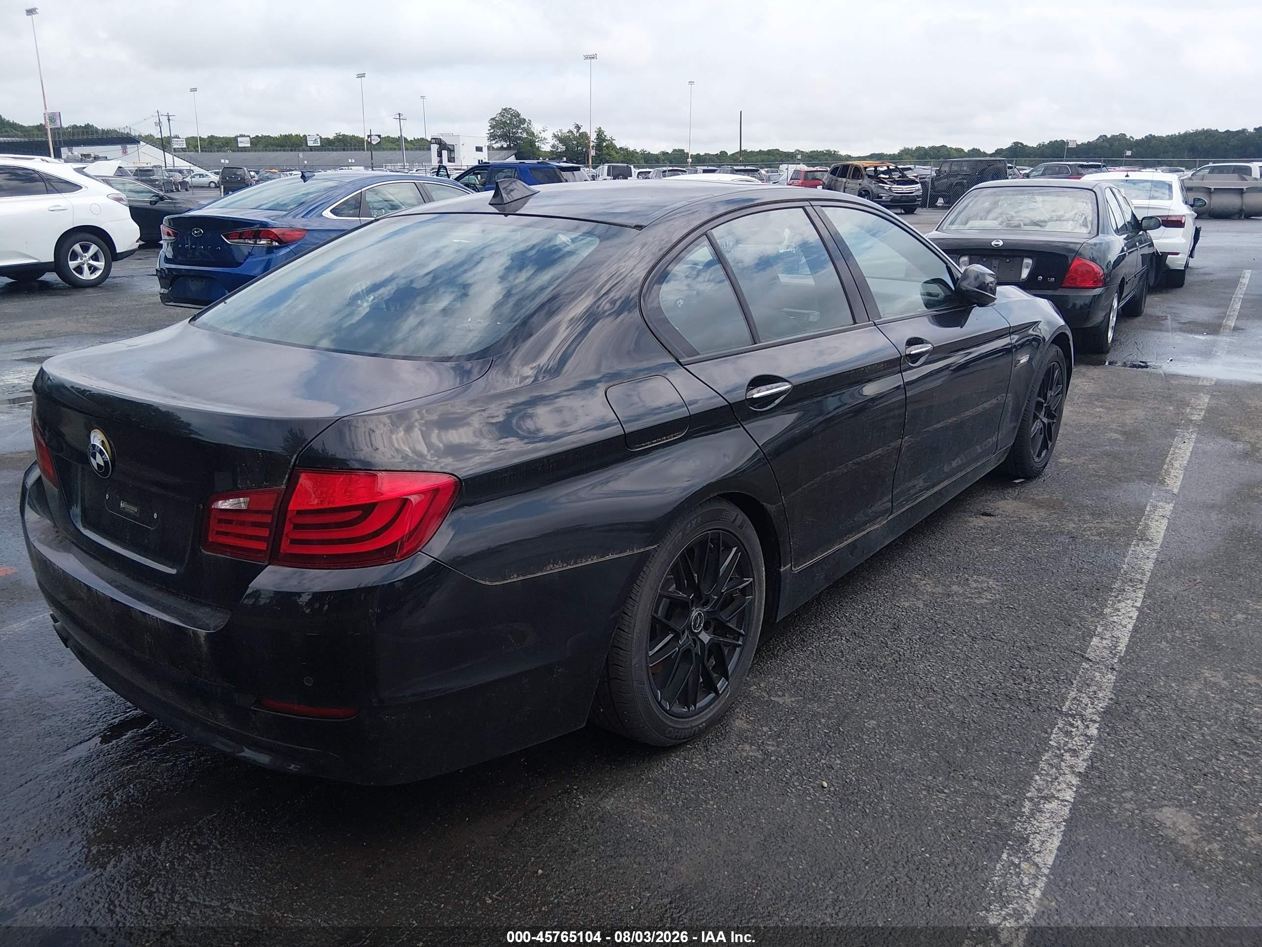 2012 Bmw 528i Xdrive Black vin: WBAXH5C50CDW07215